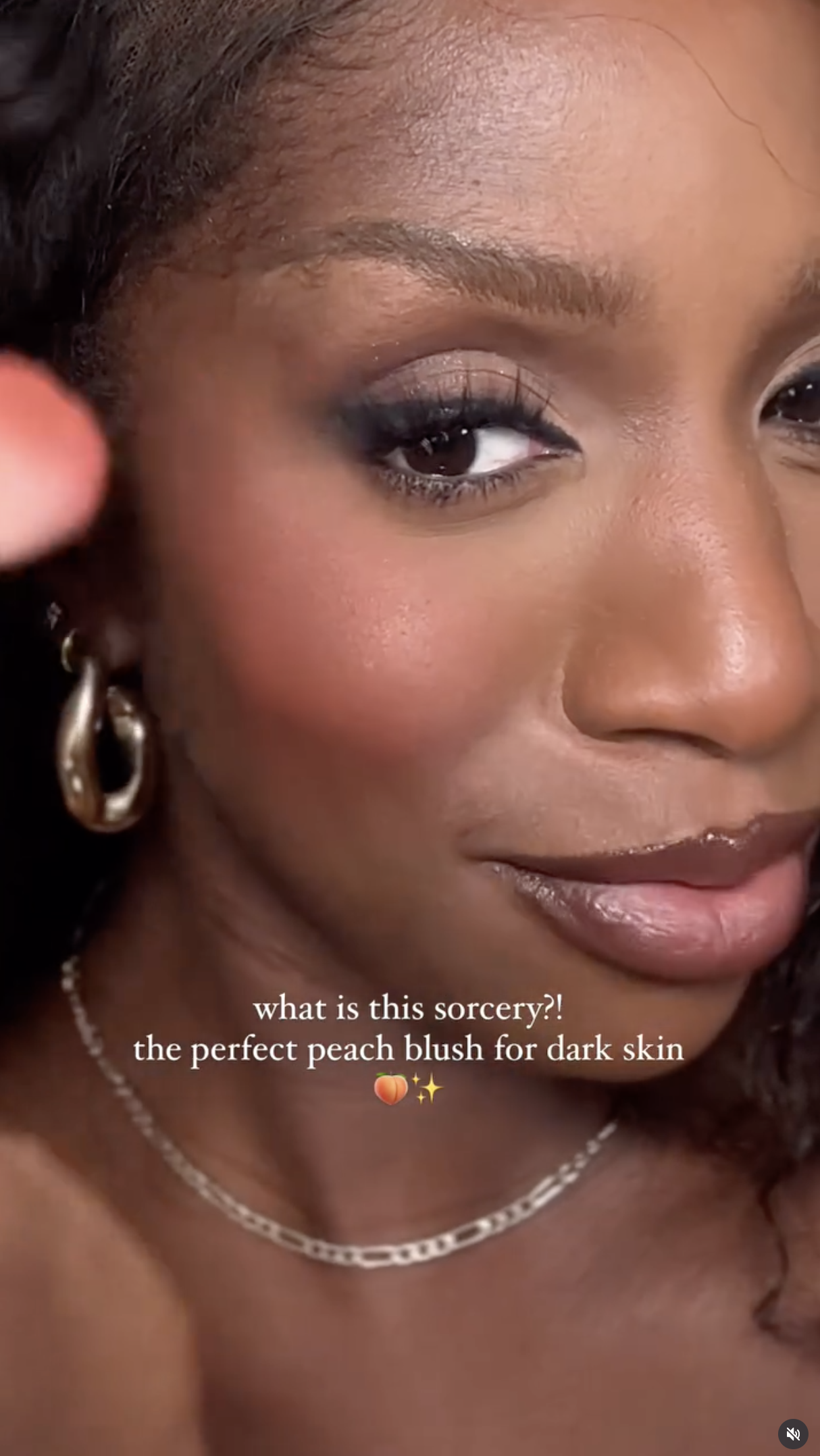 What is this sorcery? The perfect peach blush for dark skin
