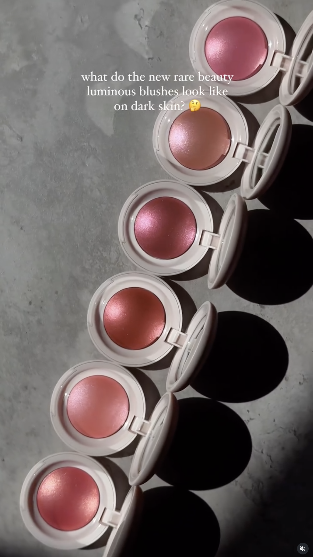 What do the new rare beauty luminous blushes look like on dark skin?