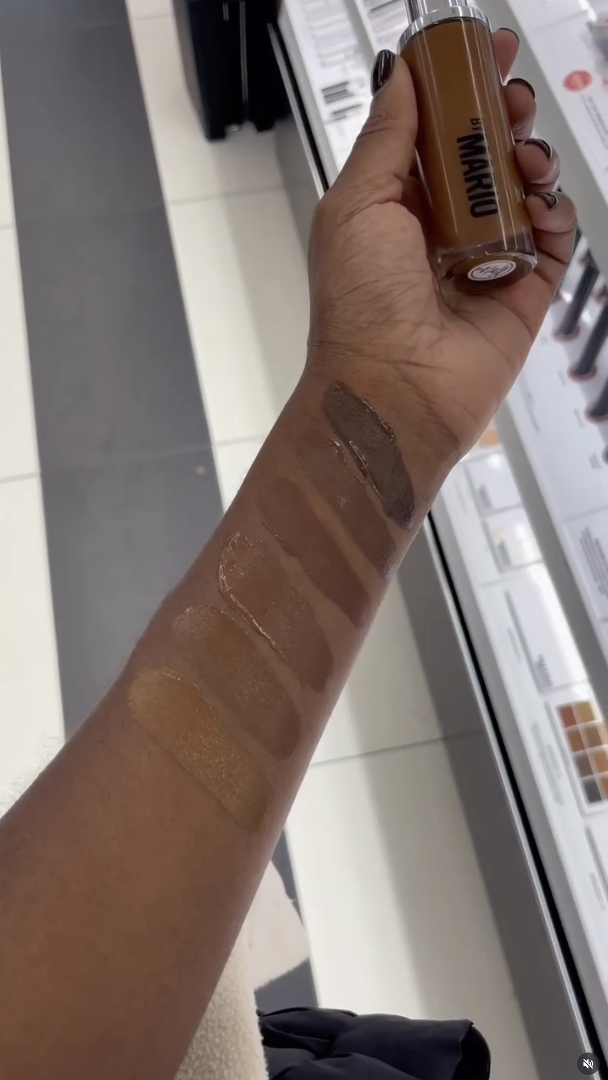 Makeup by Mario Surreal skin foundation swatches