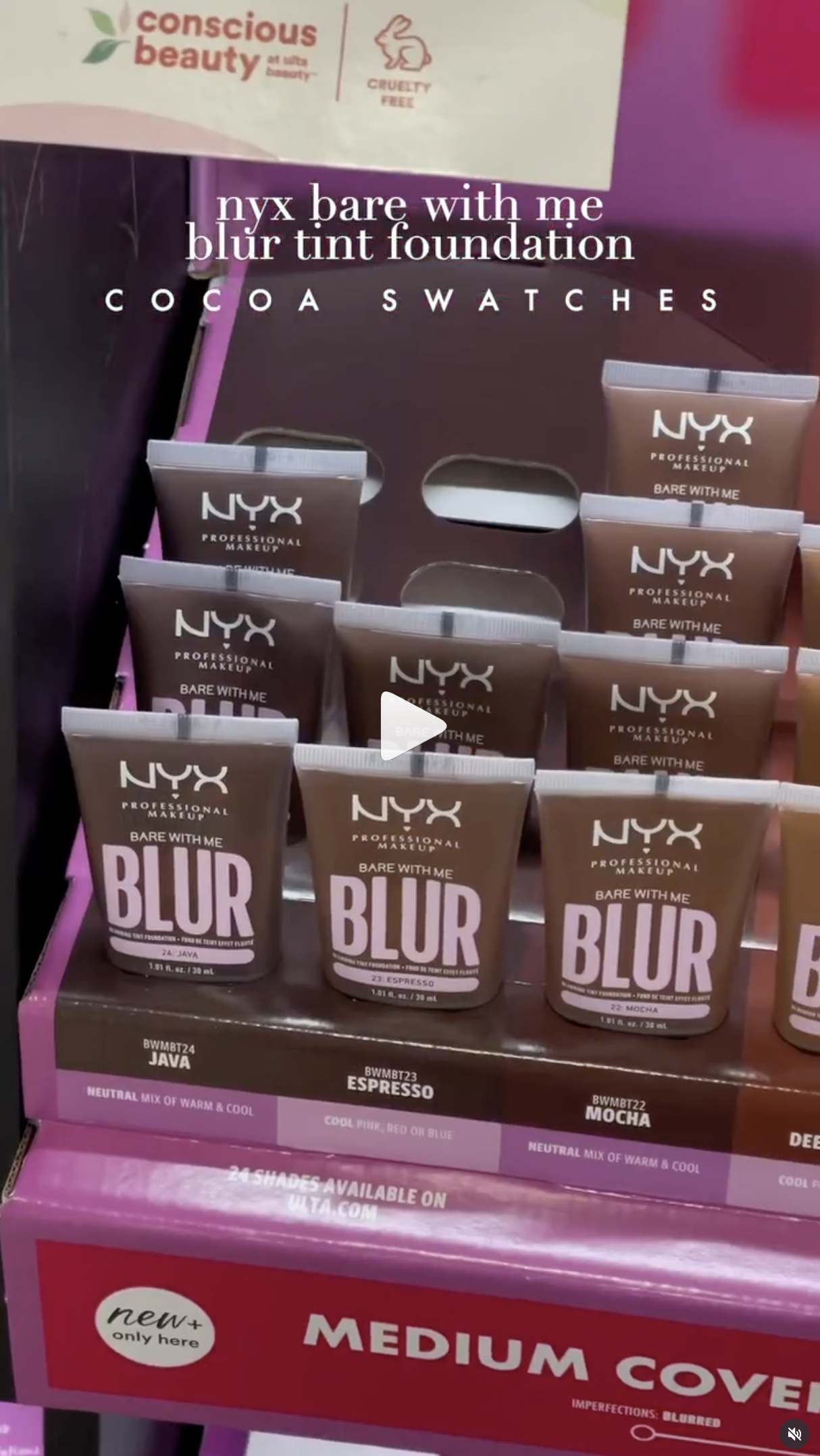 Swatching nyx bare with me luminous foundation on dark skin