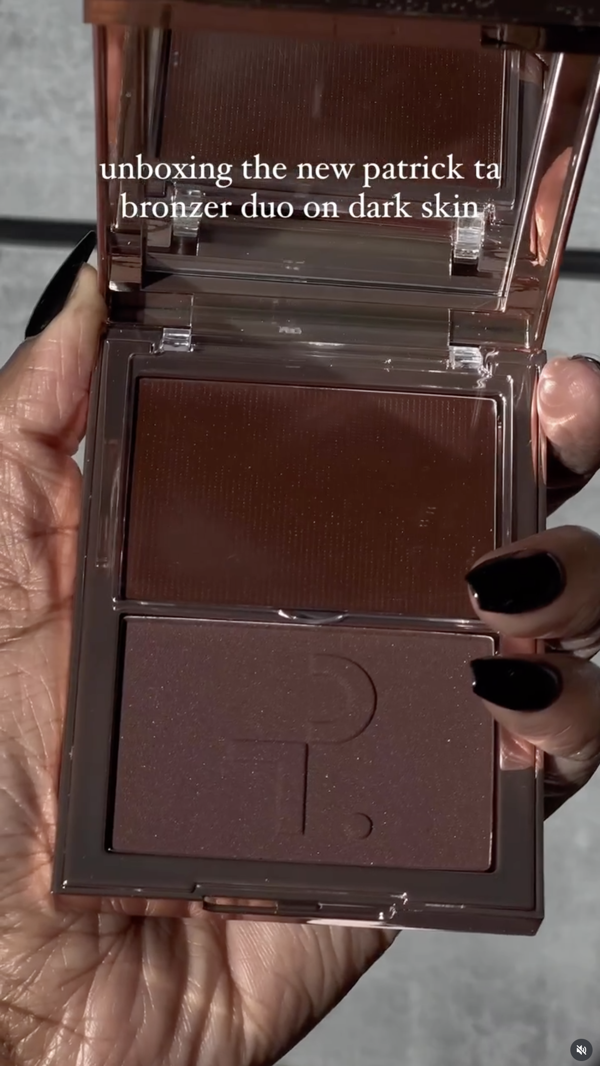 Unboxing the new patrick ta bronzer duo on dark skin