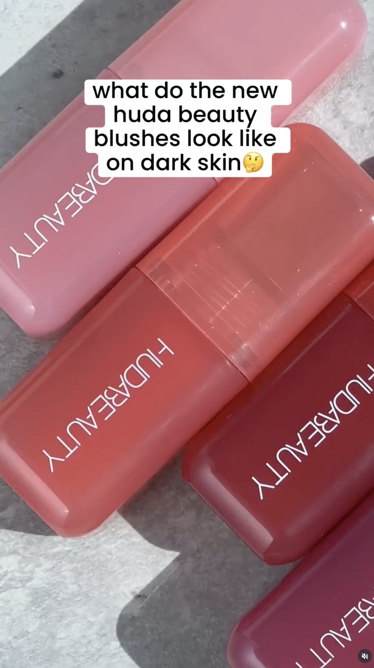what do the new huda beauty blushes look like on dark skin?