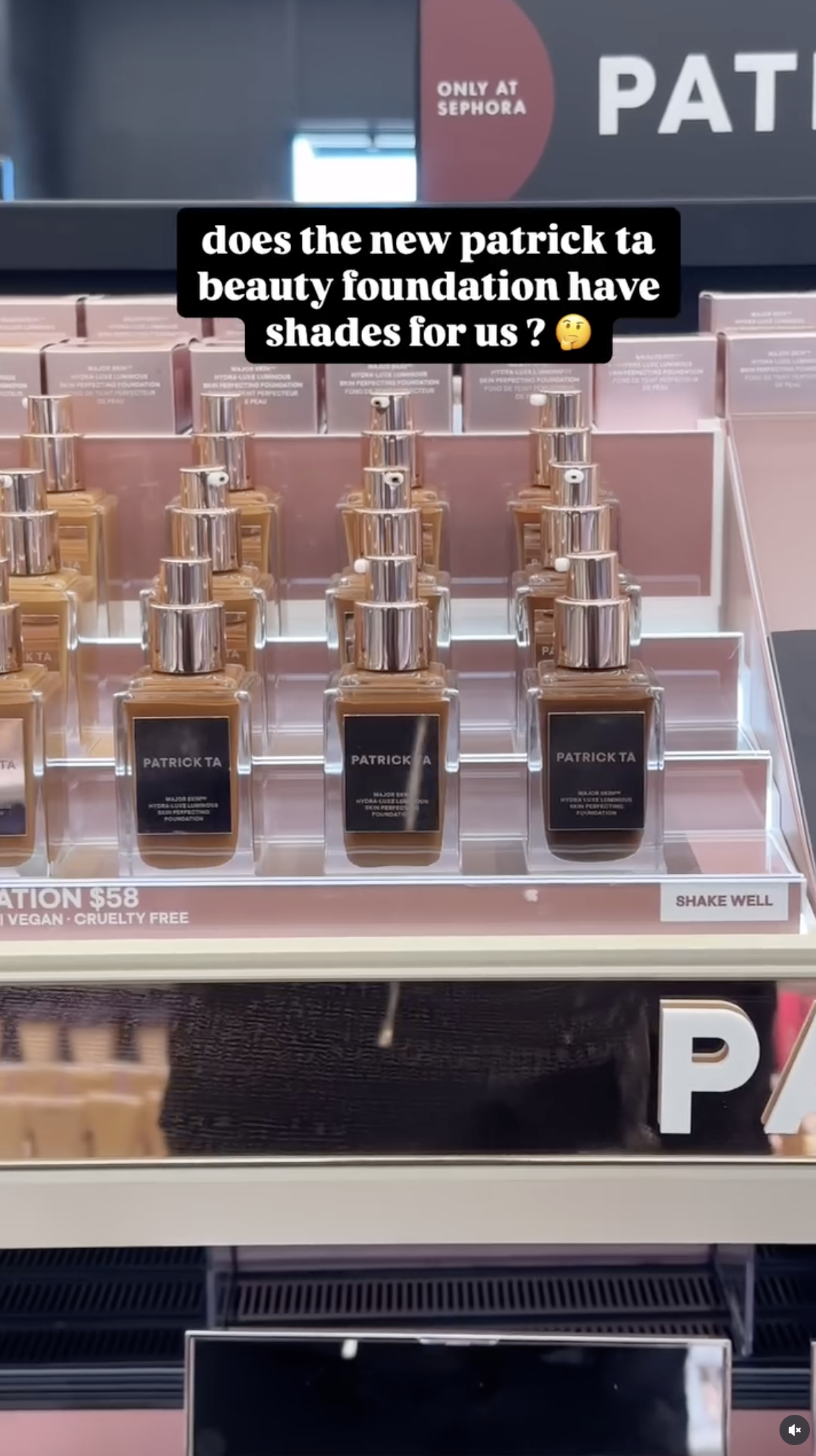 does the new patrick ta foundation have shades for us?