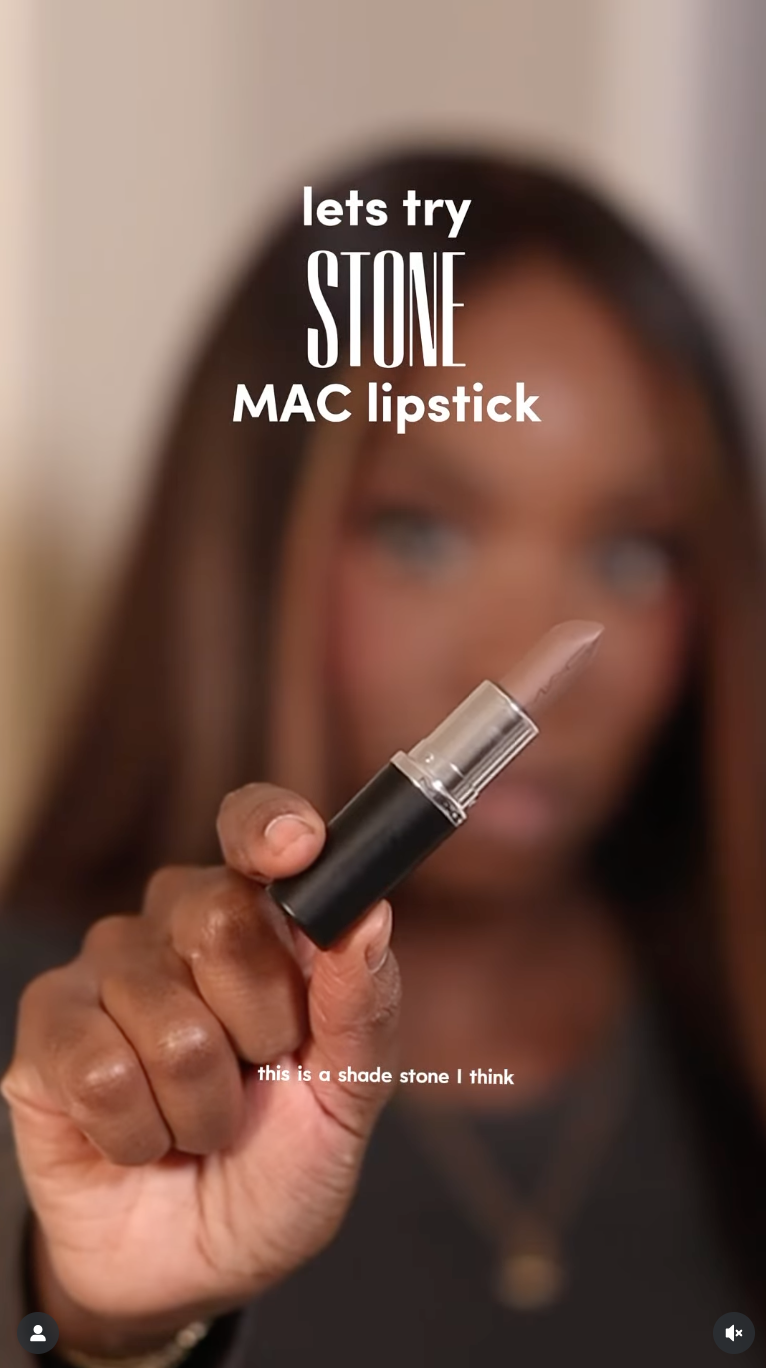 lets try stone mac lipstick