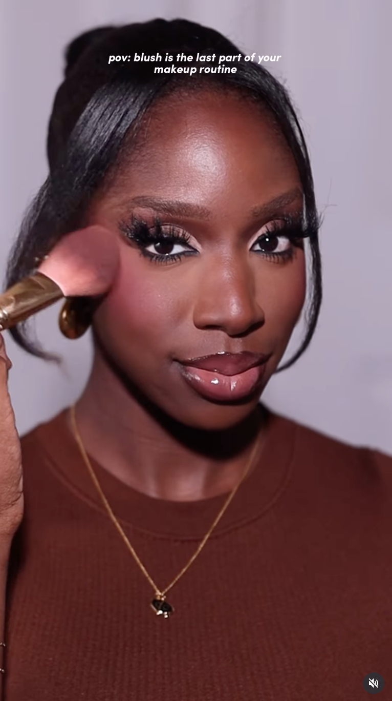 my favorite pink blush for dark skin