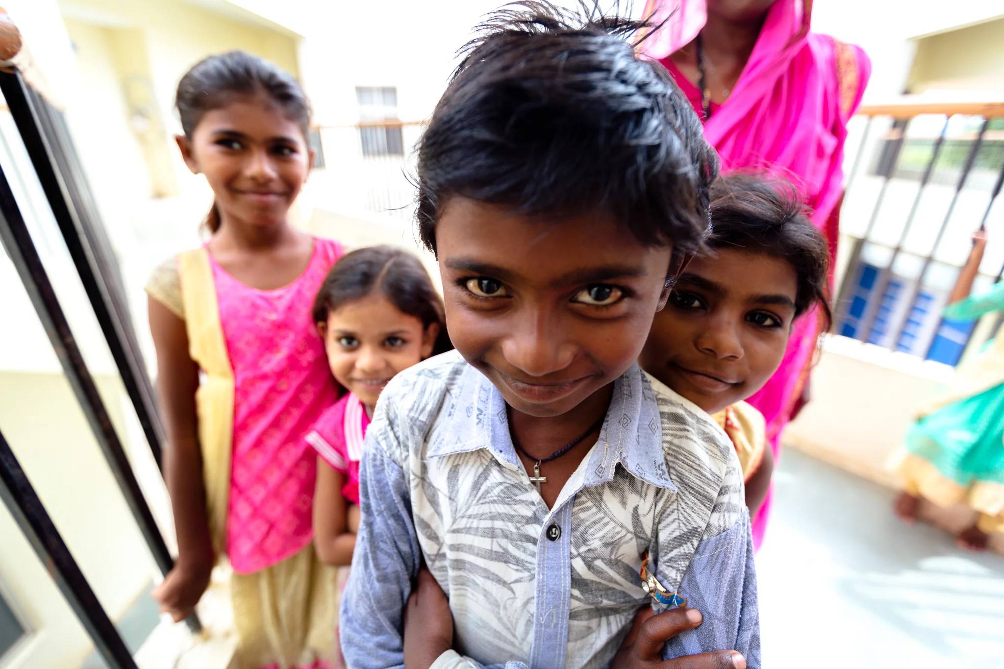 This kid was one of the smiliest kids who loved to get in front of the camera. When I was leaving saying goodbye to everyone, his eyes started tearing up.