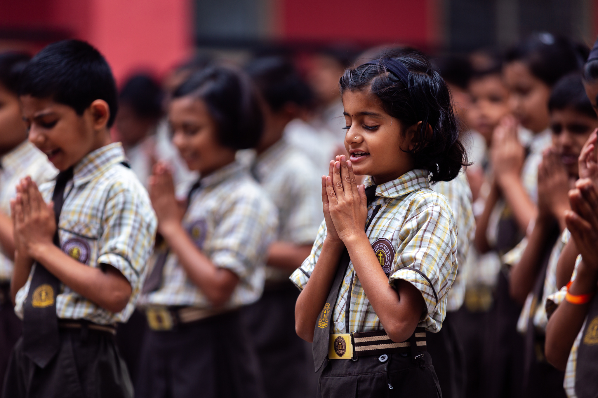 At the school I was at, they would have a daily prayer and pledge to their country.