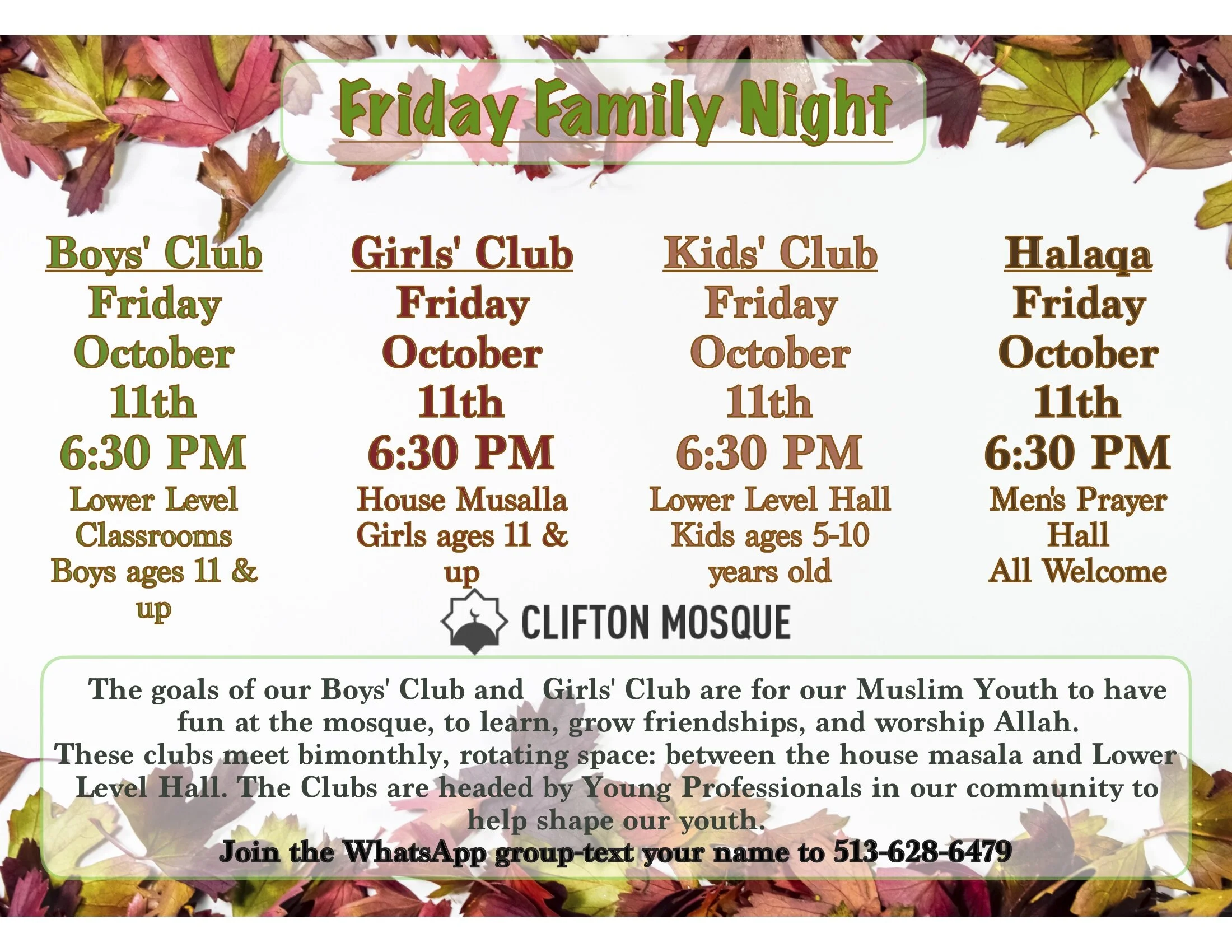 Fun and educational for the whole family! Friday, October 11th at 6:30 PM.