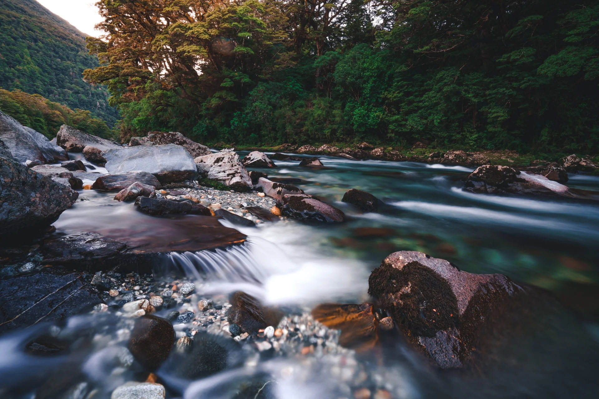 Clinton River, Milford Track, New Zealand