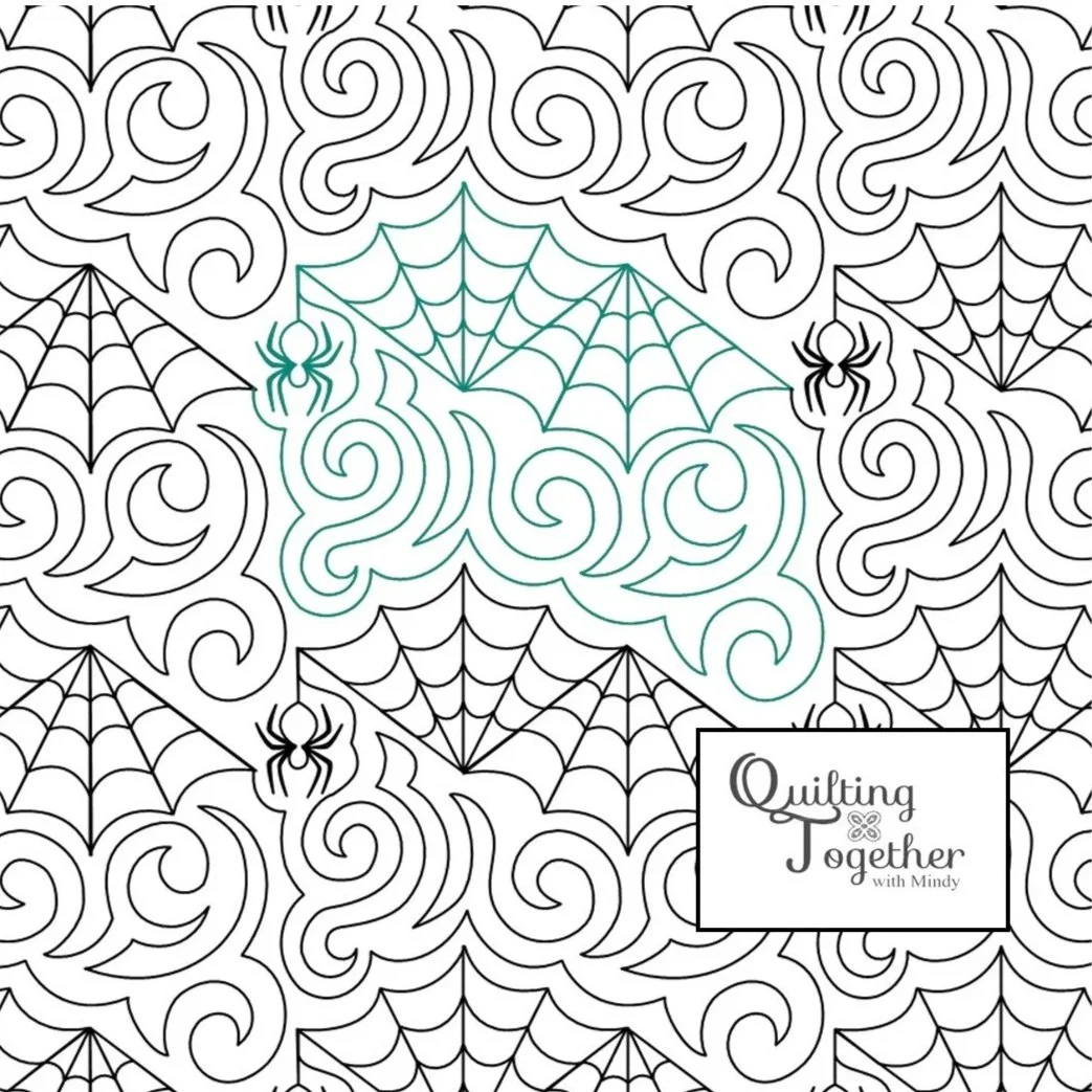 Spiderweb Labyrinth Digital Pantograph E2E Longarm Quilting Design