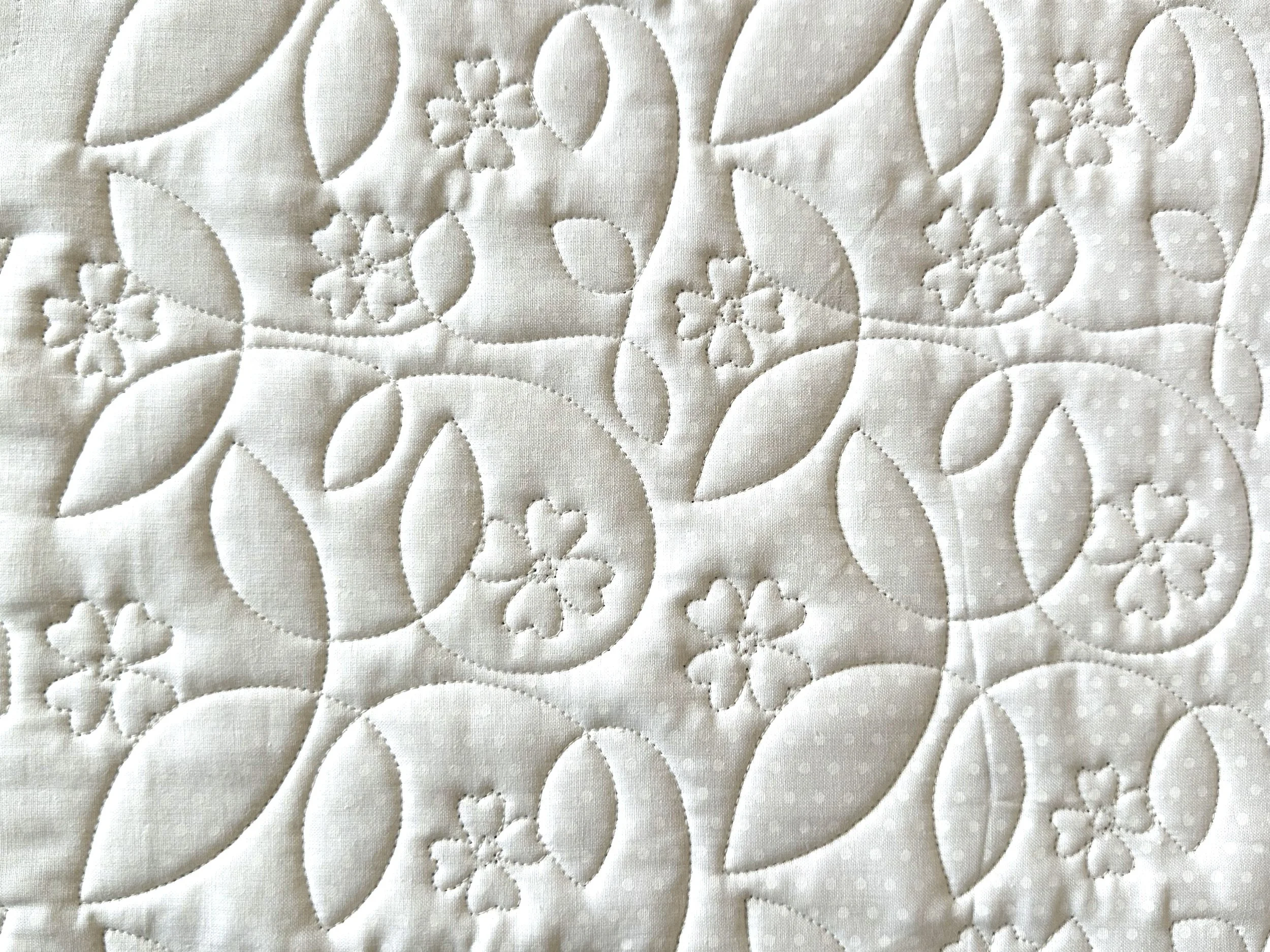 Sunbonnet Girl Flowers and Leaves Panto Digital Design for Longarm Quilting Edge to Edge E2E Pantograph