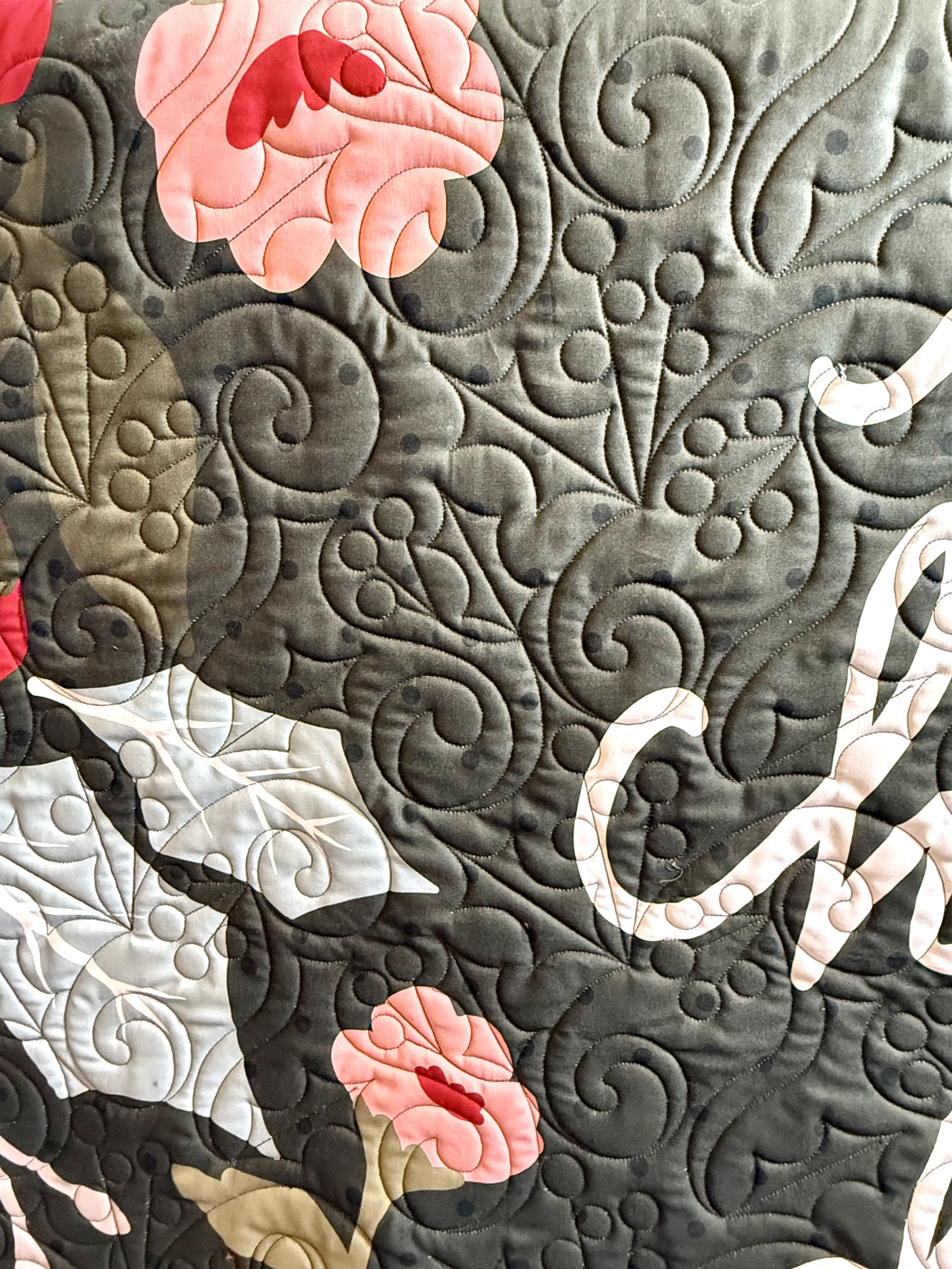 Holly Swirl Pantograph for Longarm Quilting