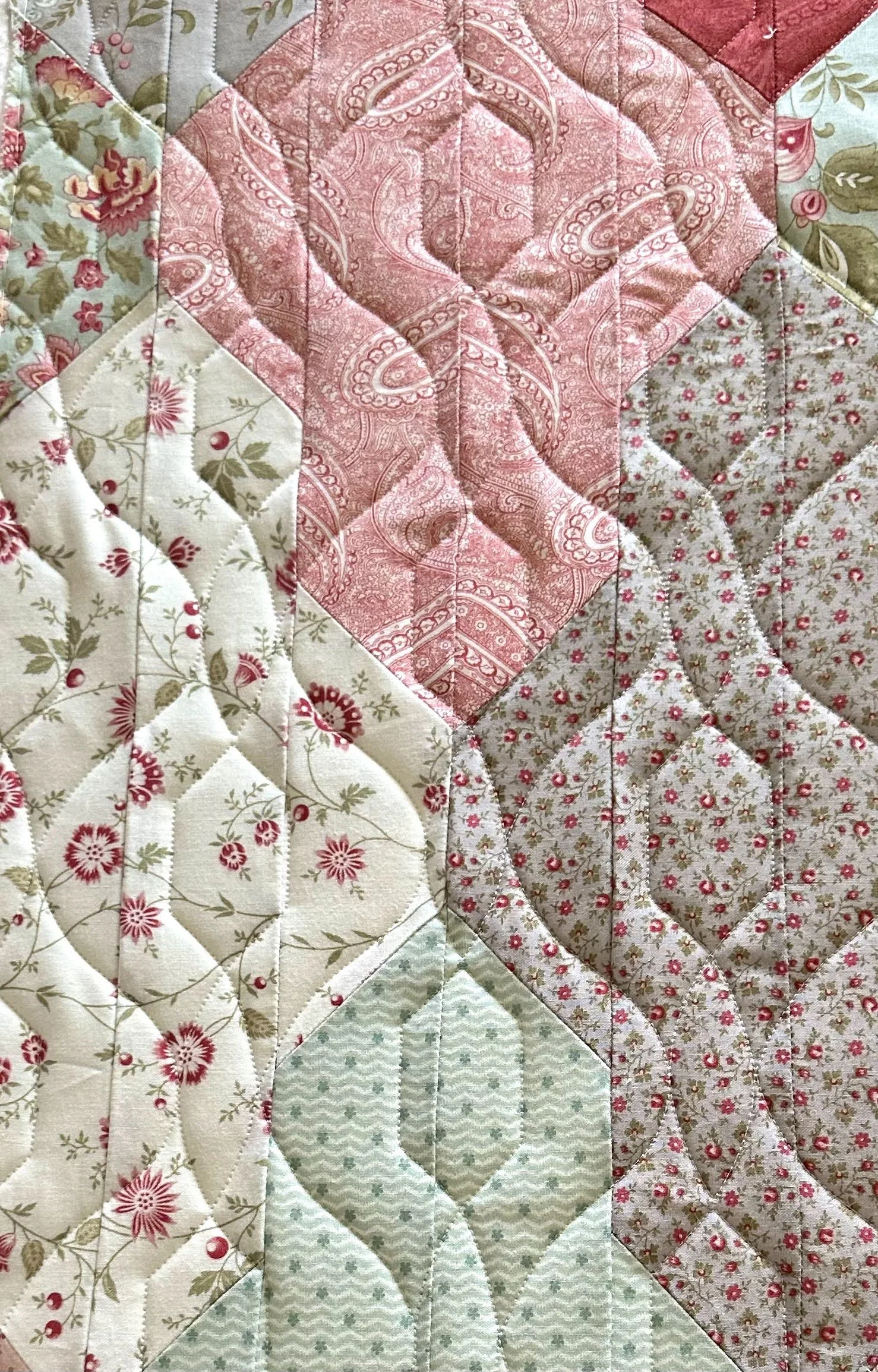 Luxe Panto Digital Design for Longarm Quilting Edge to Edge E2E - Modern Pantograph
