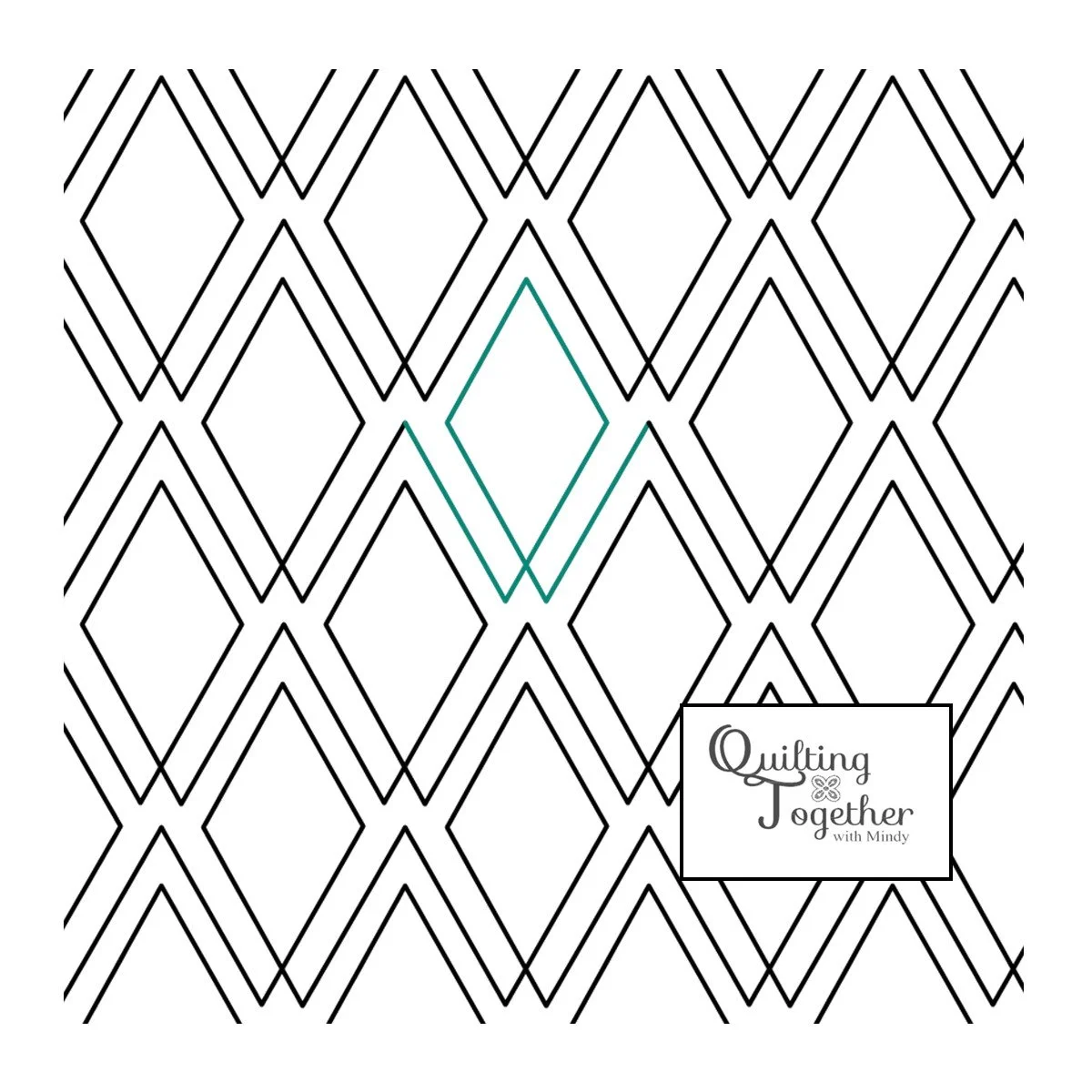 Diamond Sky Digital Panto for Longarm Quilting Edge to Edge Pantograph