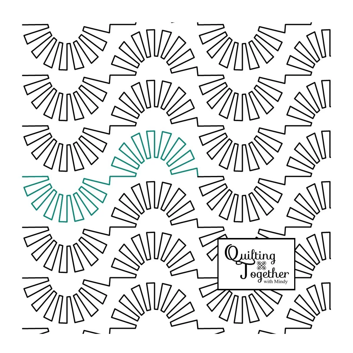 Daybreak Panto Digital Design for Longarm Quilting Edge to Edge E2E Pantograph