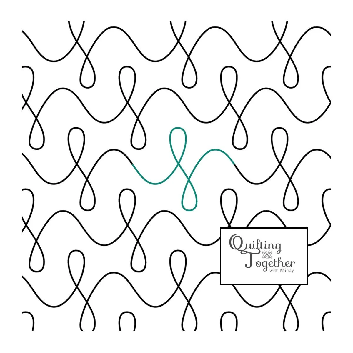 Loopty Loops Panto Digital Design for Longarm Quilting Edge to Edge E2E Pantograph