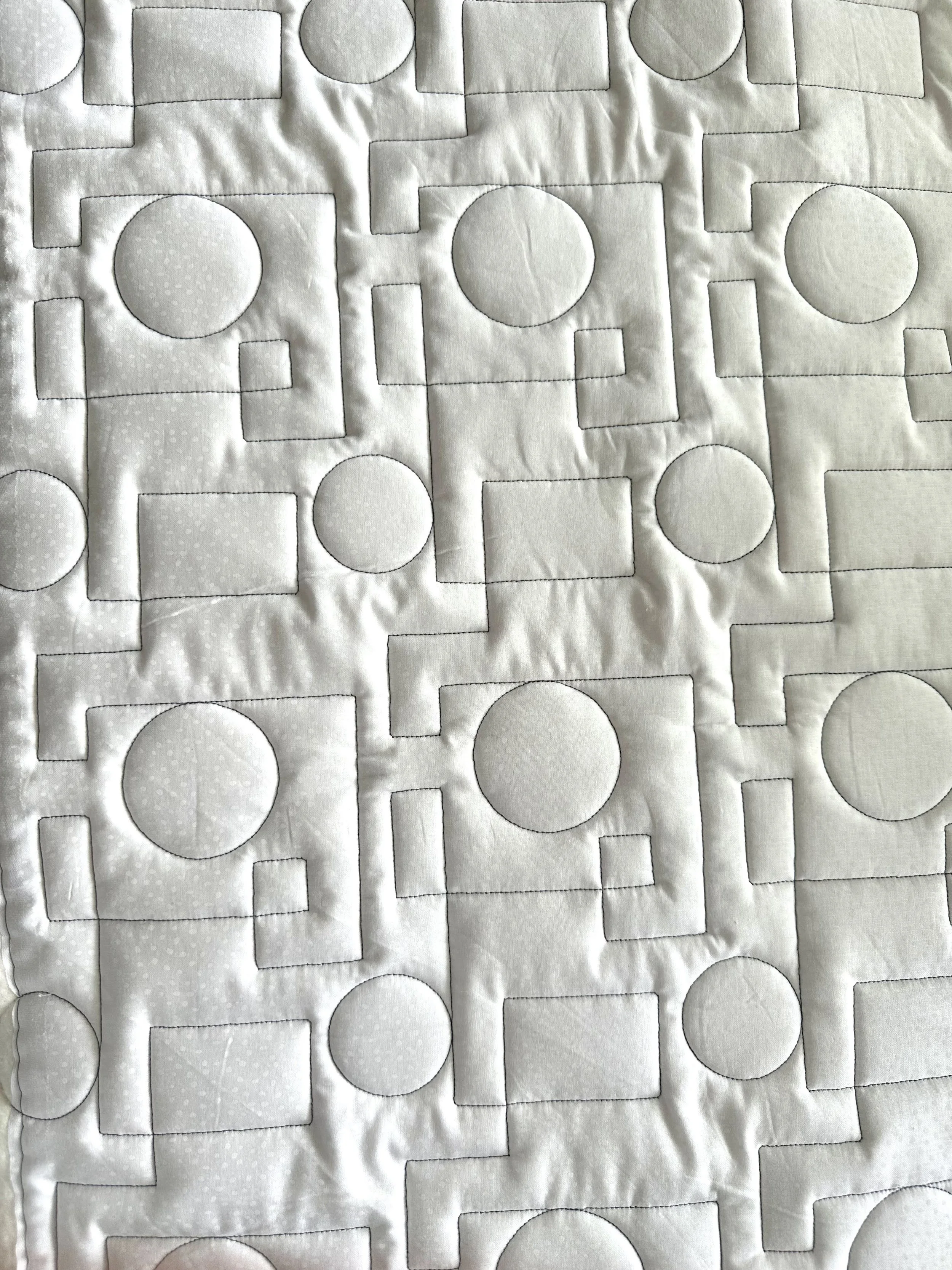 PIece by Piece Panto Digital Design for Longarm Quilting Edge to Edge E2E Modern Pantograph