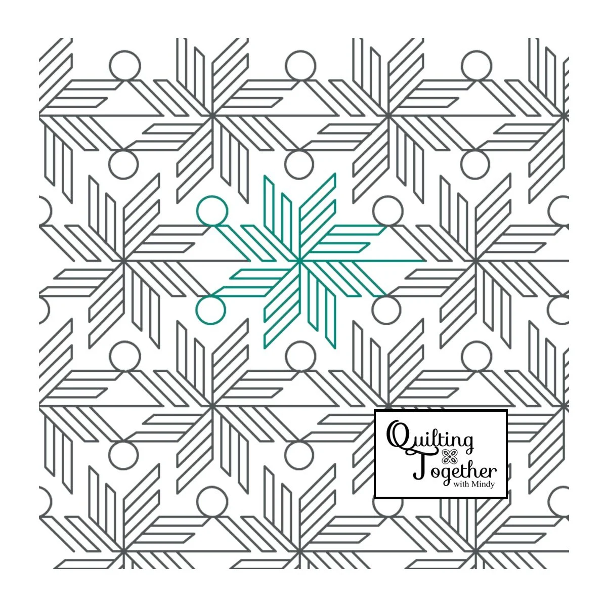 Wrapped Star Panto Digital Design for Longarm Quilting Edge to Edge E2E