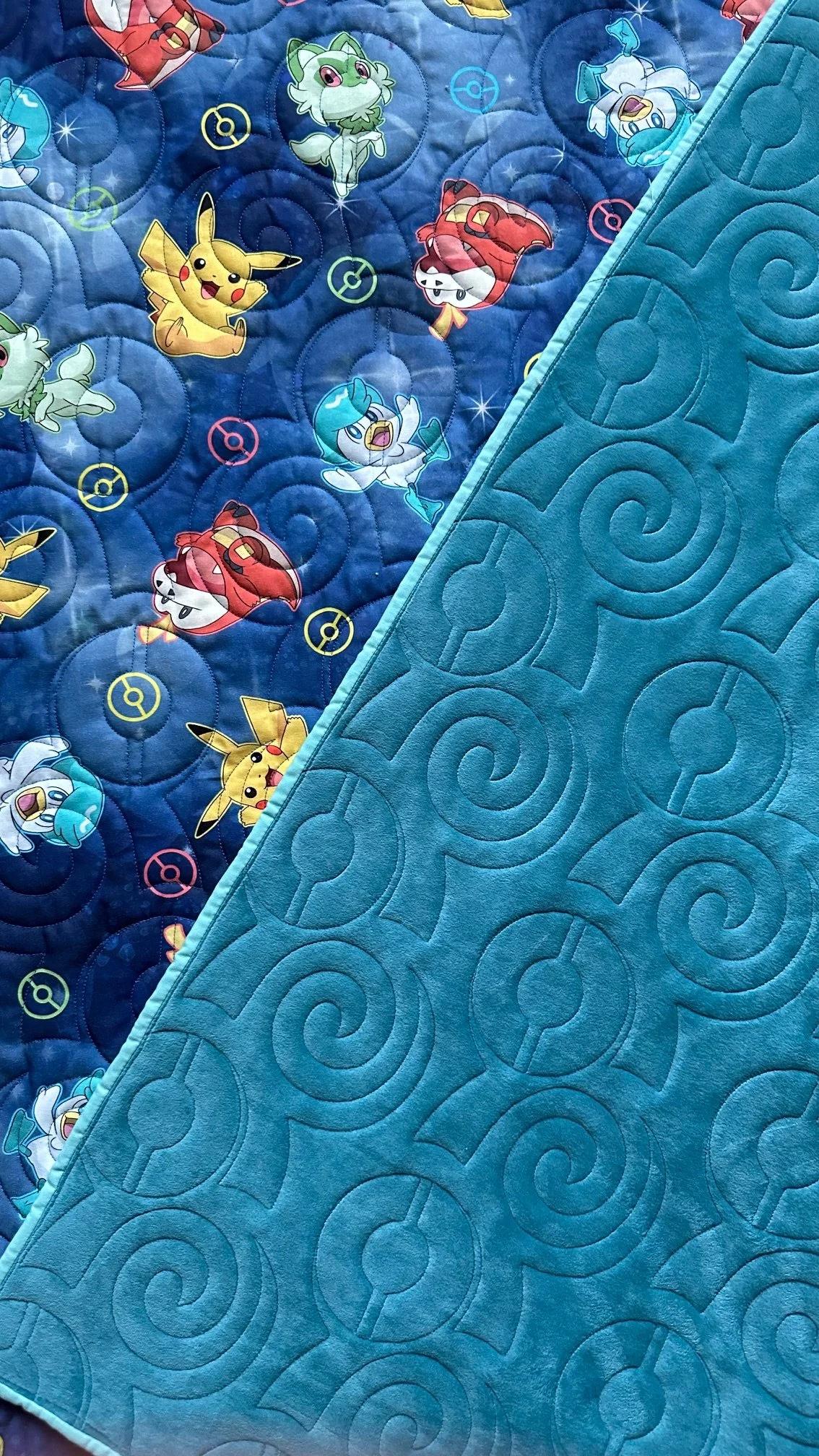 Poke Toy Swirls Panto Digital Design for Longarm Quilting Edge to Edge E2E Pantograph
