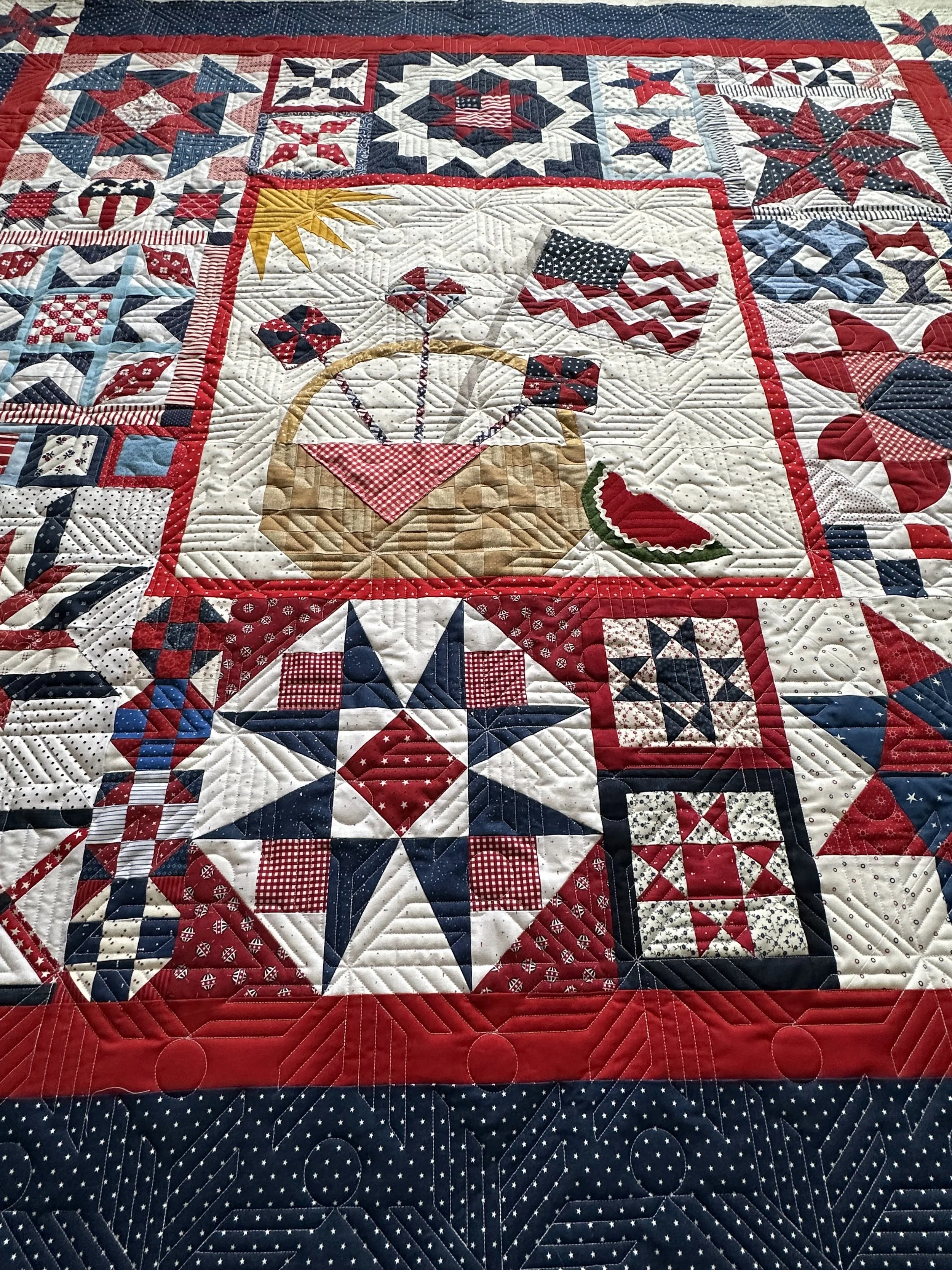 Wrapped Star Panto Digital Design for Longarm Quilting Edge to Edge E2E