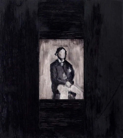 (Un)known Seven, 2017, Oil on Board (Burnt Frame)