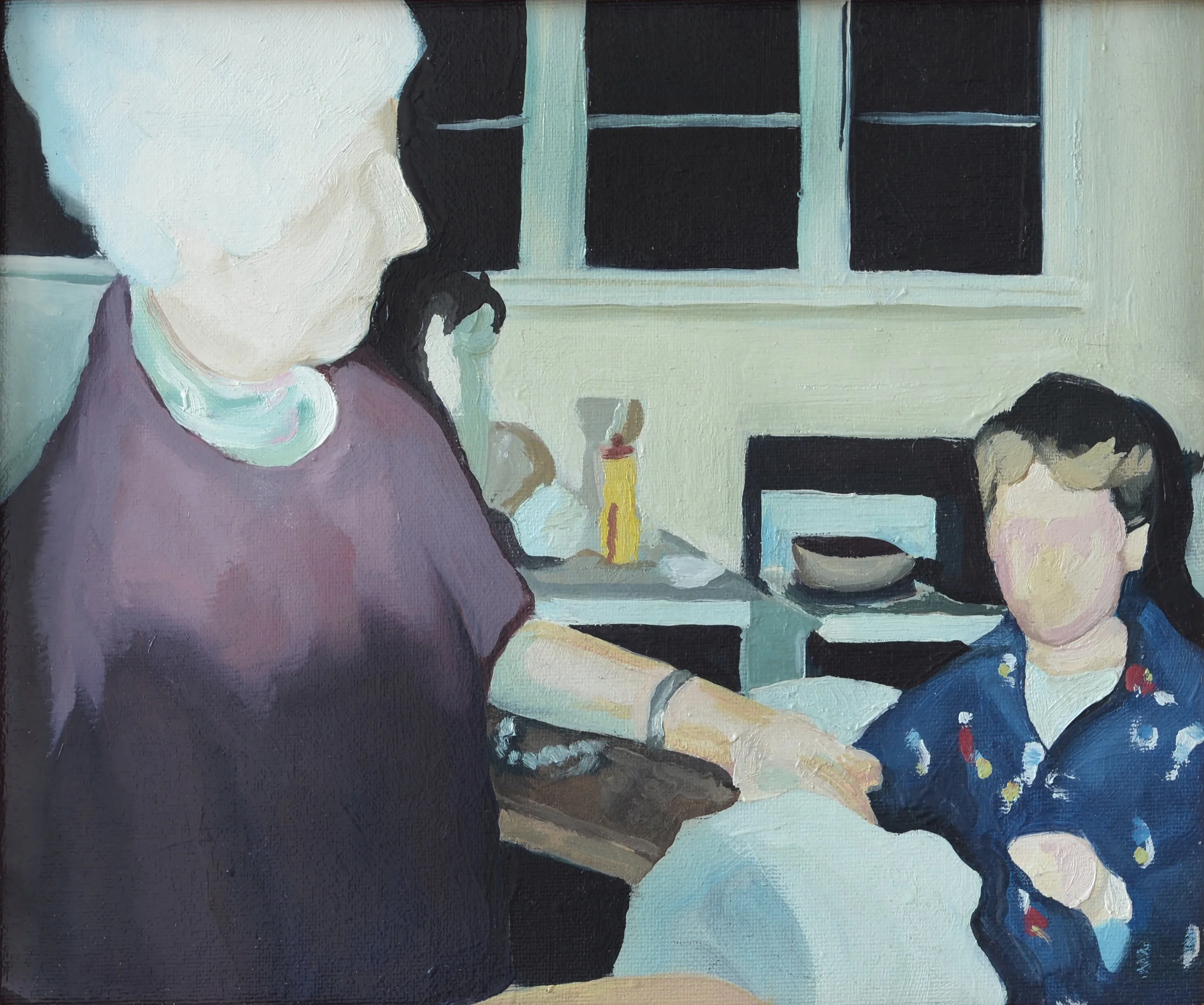 Gathering Twenty Three, Oil on Board, 265 x 315