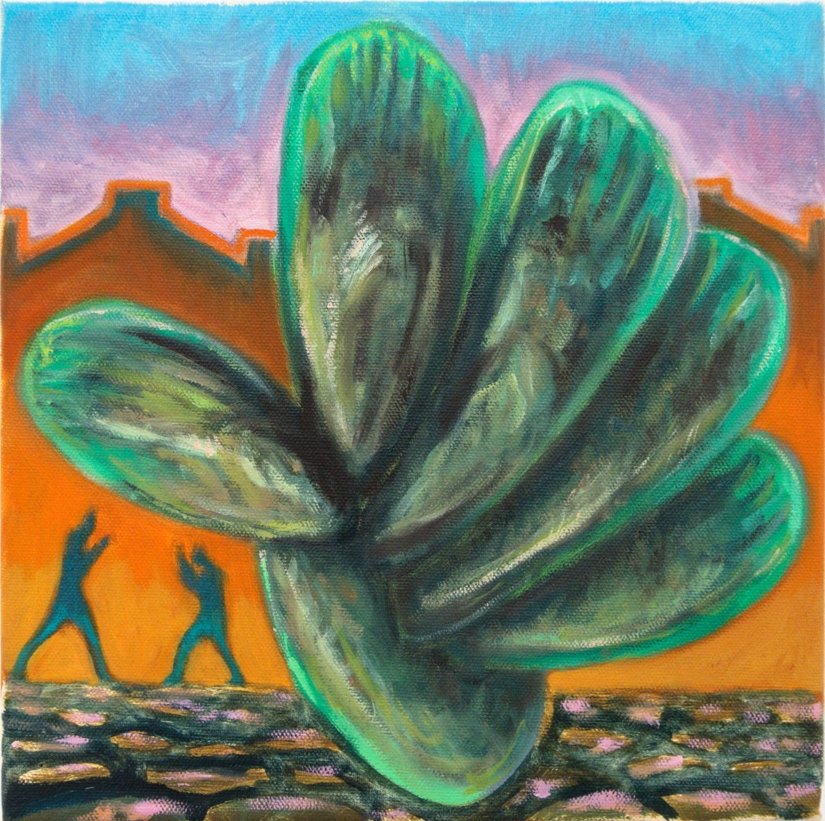Mussel Memory, 2024, 250mm x 250mm, oil on canvas