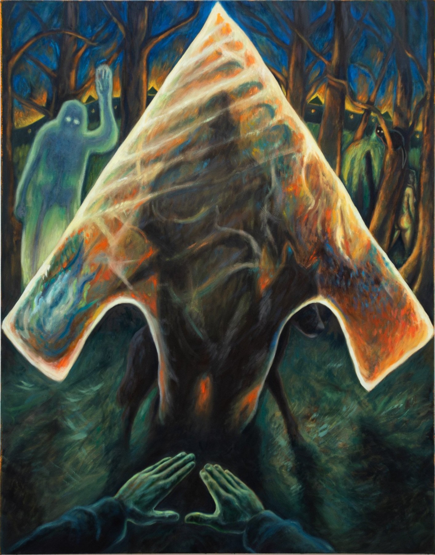 Seeing Stone, 2021-2024, 1400mm x 1100mm, oil on canvas