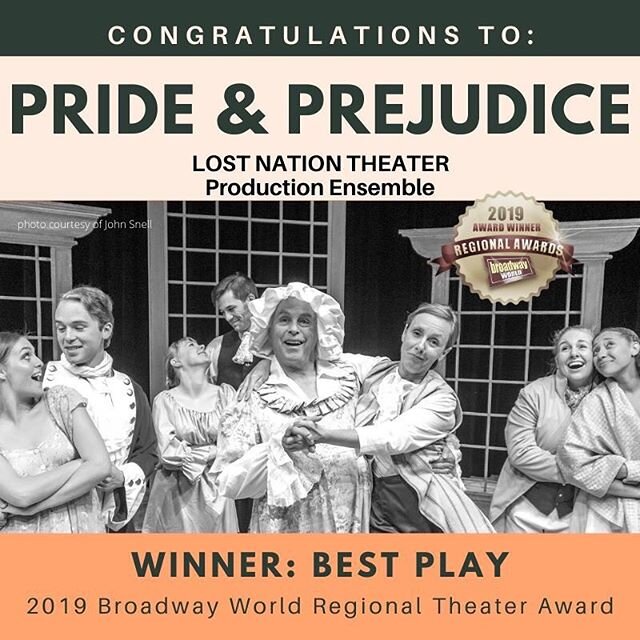 Congratulations to my lil pack of rabid bear cubs!!! We absolutely crushed this theatre moonbounce of a play and christ we should all see a vet as soon as possible 
#broadwayworld #broadwayworldawards #prideandprejudice #acting #theatre #theater #the