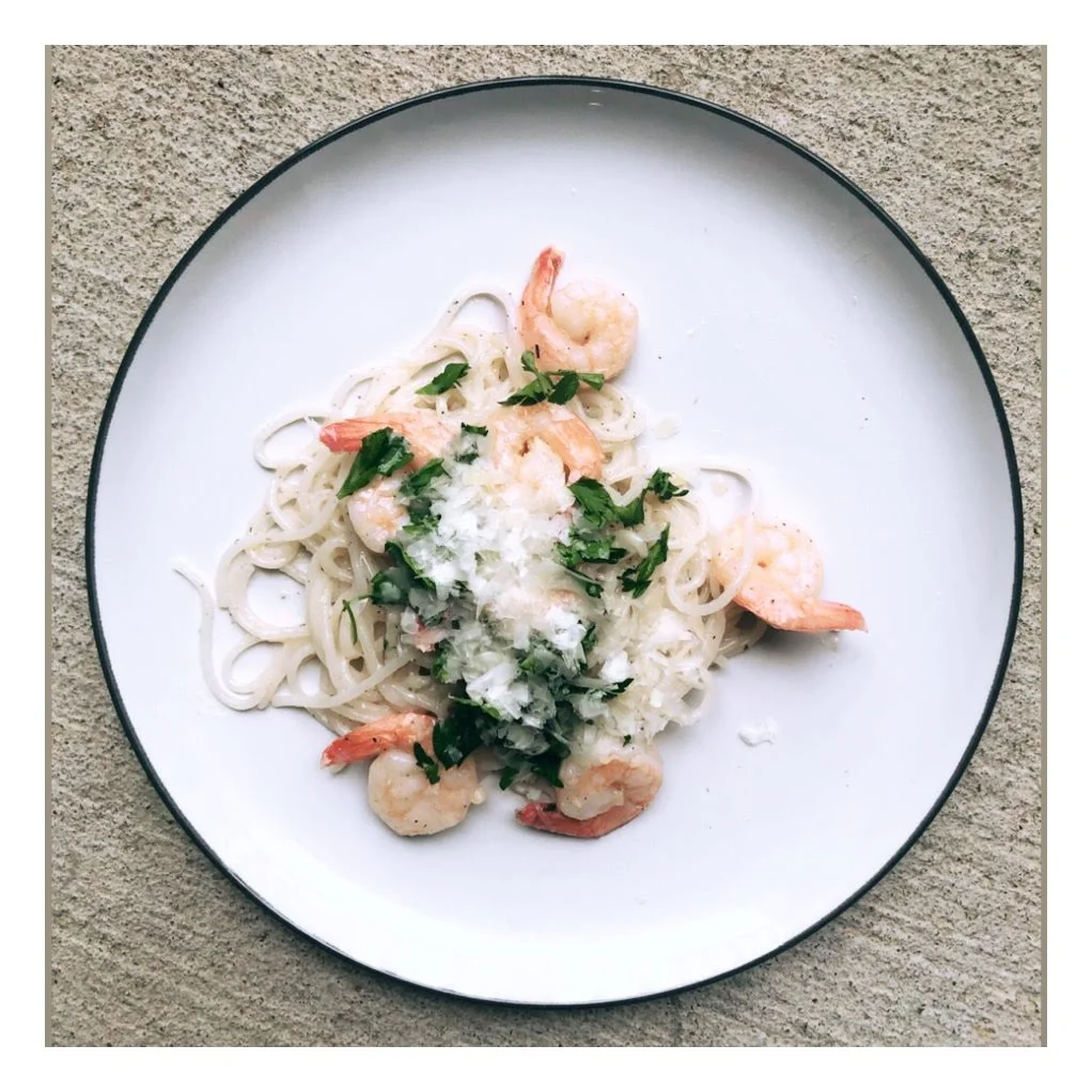 Lemon Pasta with Shrimp