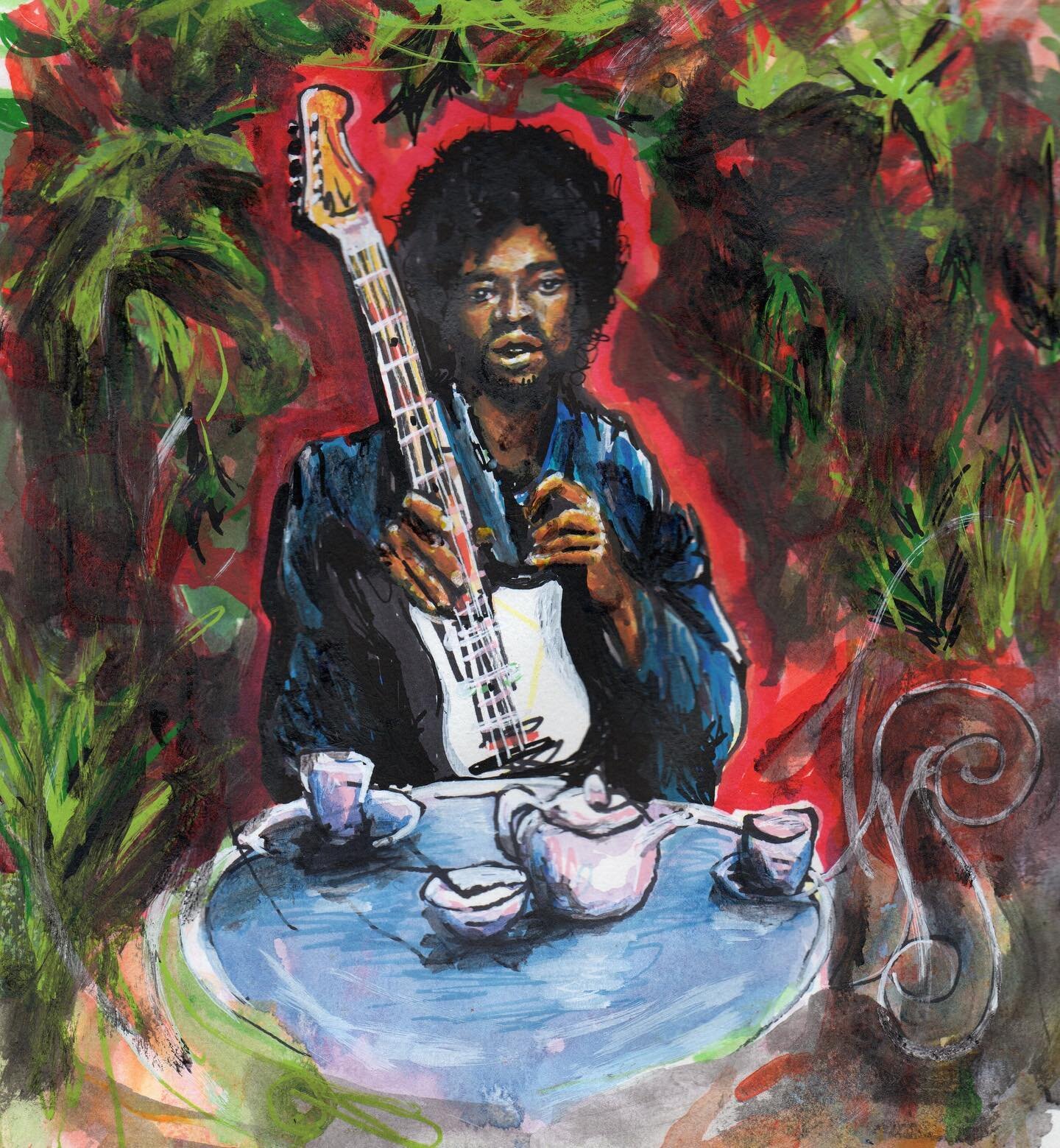 I just realized ive been hypnotized
New paintings going up Friday
#deadstxle #artbeast #paintings #illustration #acrylic #watercolorart #moreart #sketchy #mixmediaart #newpainting #jimihendrix #areyouexperienced
