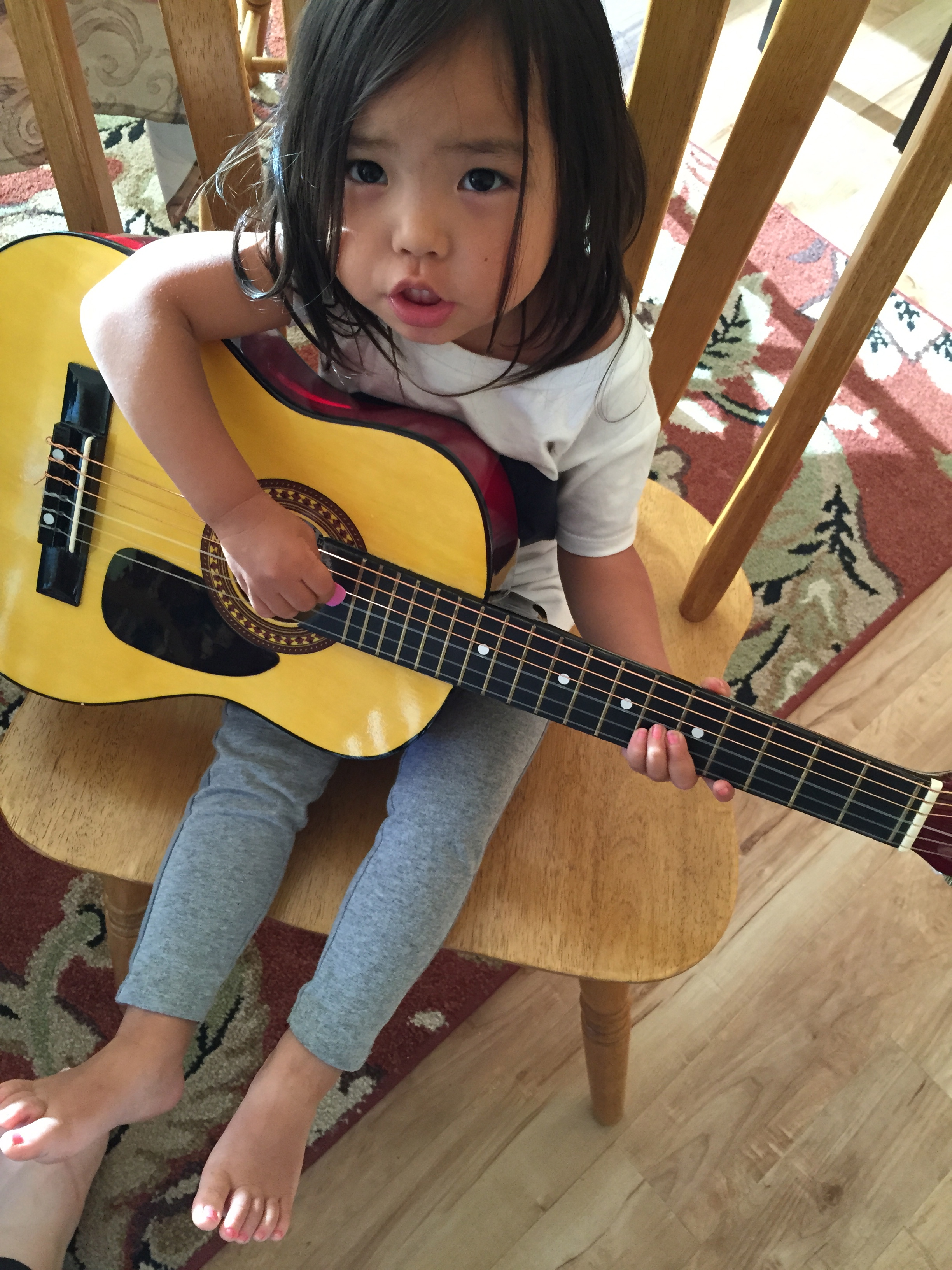 She might also like to play guitar...