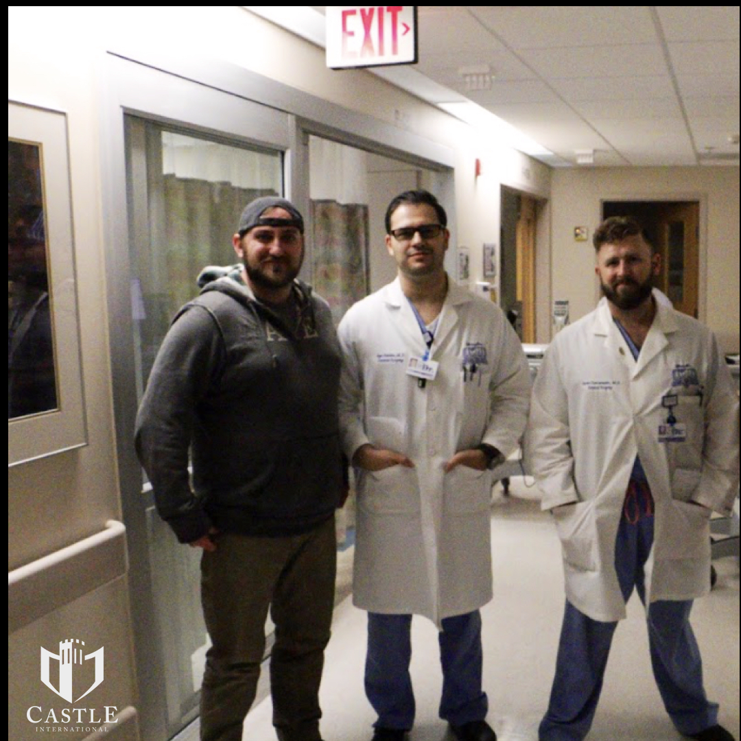 Our final handoff at the stateside intensive care unit. 
