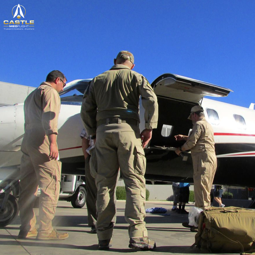 Pre-mission checks with our specialty flight equipment