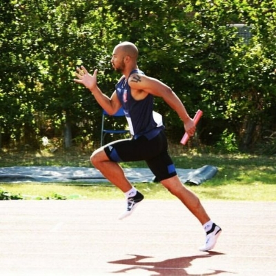 WLTF sprinter Luke Sargeant in action