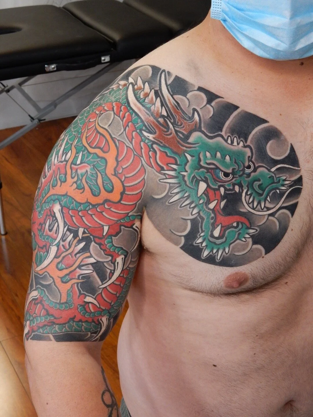 Green Dragon — Ian Hilz - Japanese Tattoo