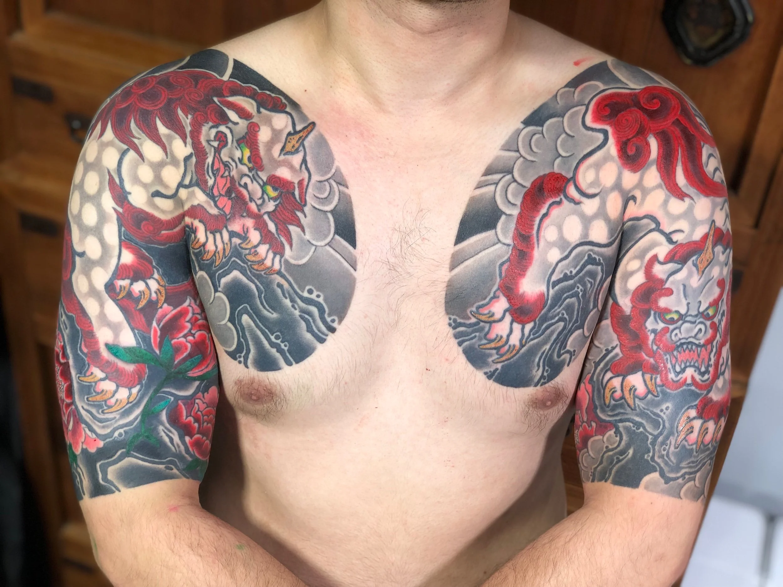 Foodog / Karajishi / Karashishi Tattoo