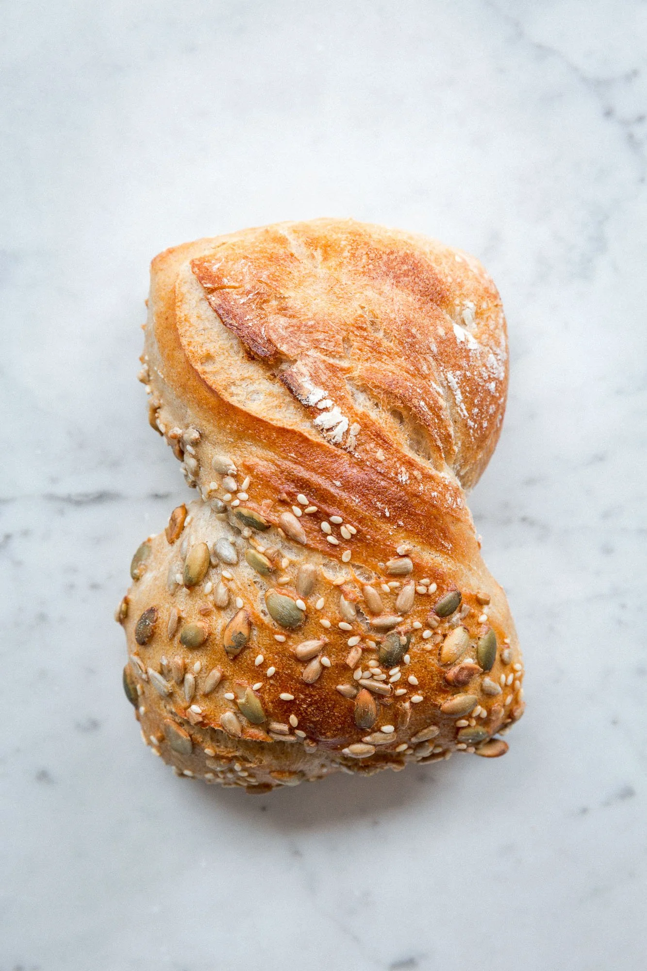 Dinkelschleife mit Körner