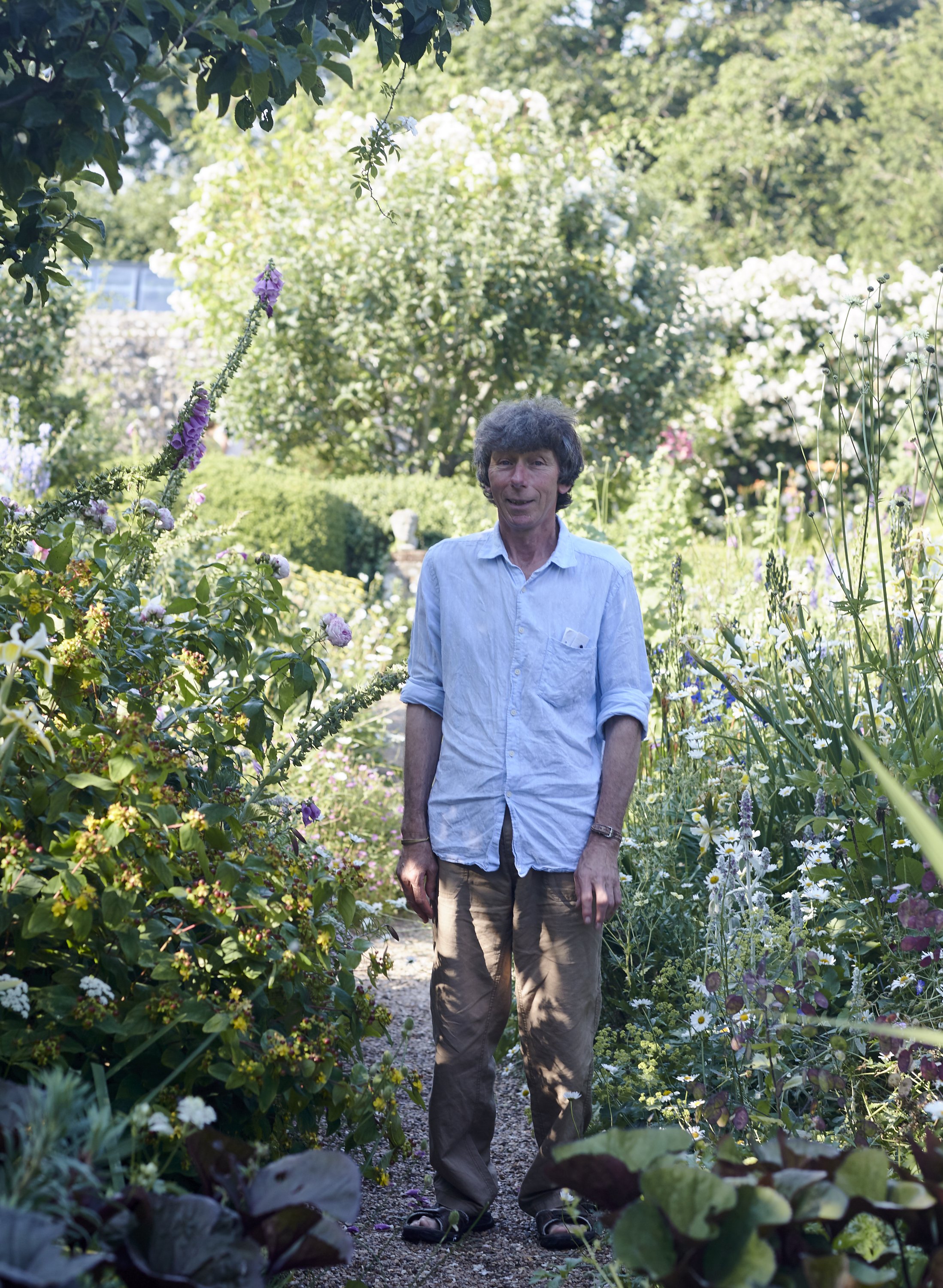 Former Head Gardener at Charleston, Mark Divall Photo by: Kristin Perers