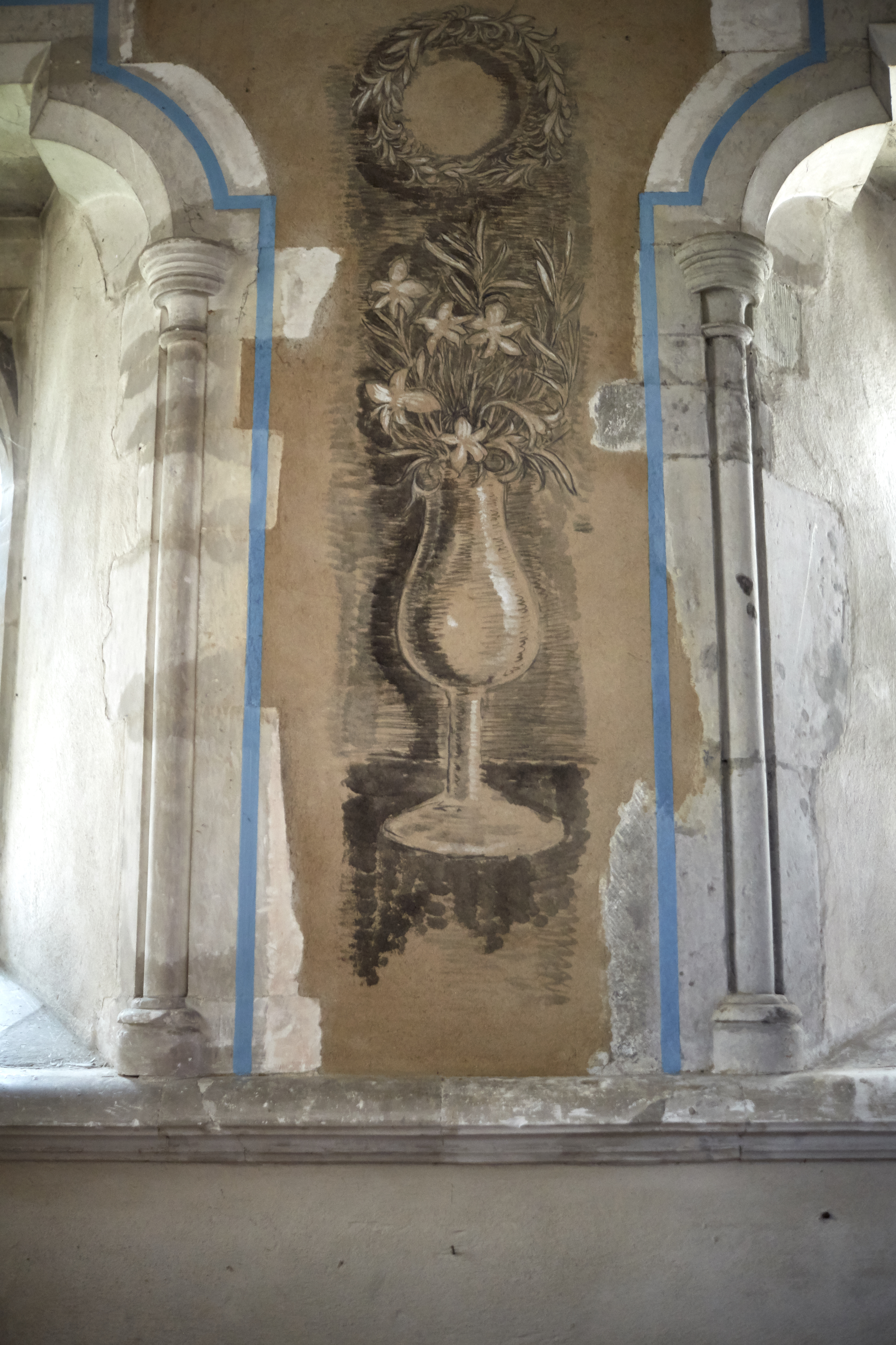 Fresco painted by Vanessa Bell in Berwick Church Photo by: Kristin Perers