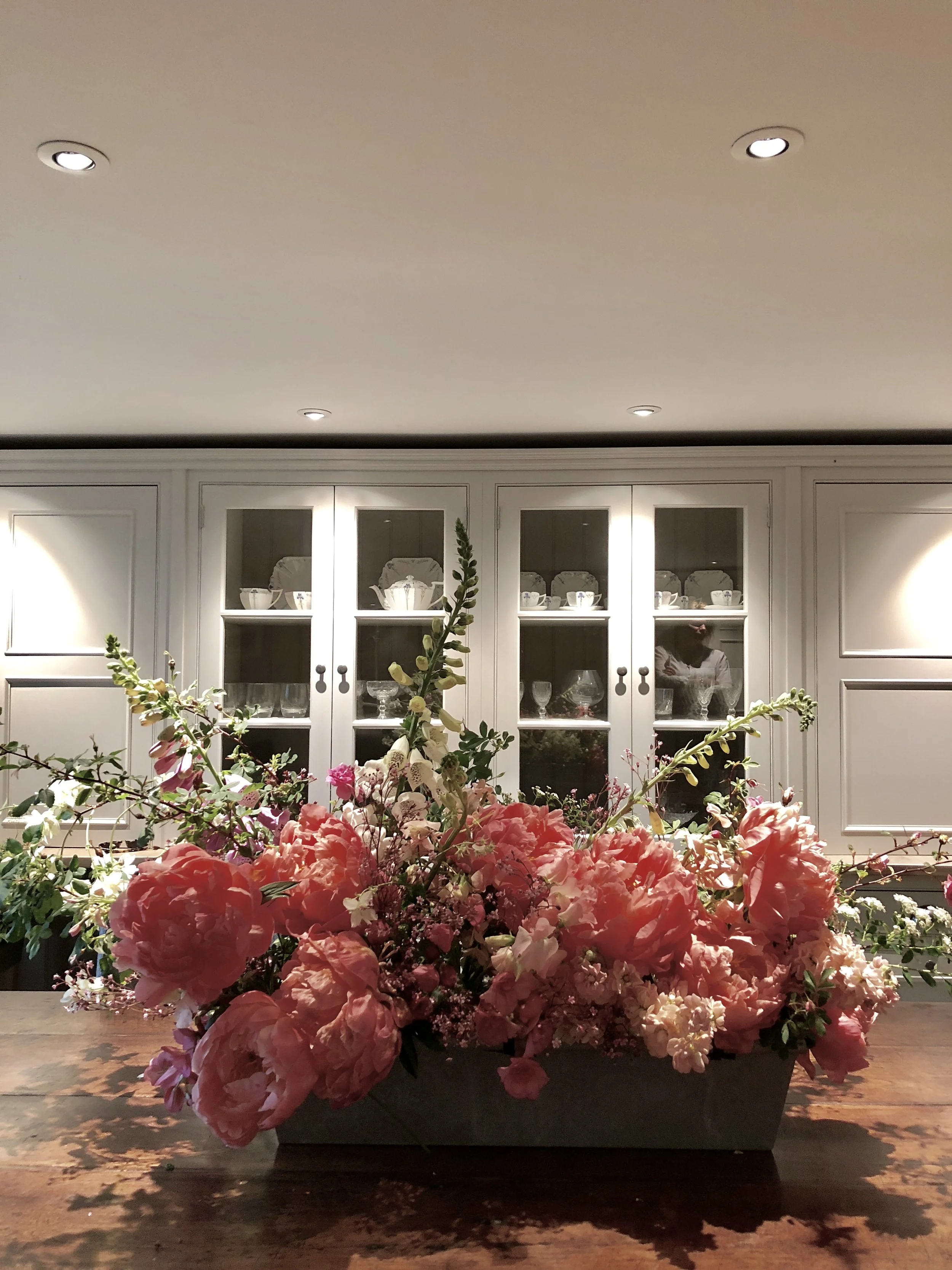 The second arrangement was finished indoors since, as at all good British summer events, rain stopped play.