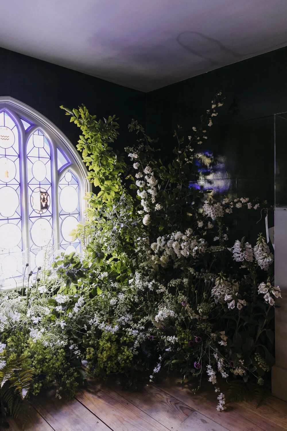 Installation by Leigh Chappell using flowers grown by Wolves Lane Flower Company Photo by Eva Nemeth