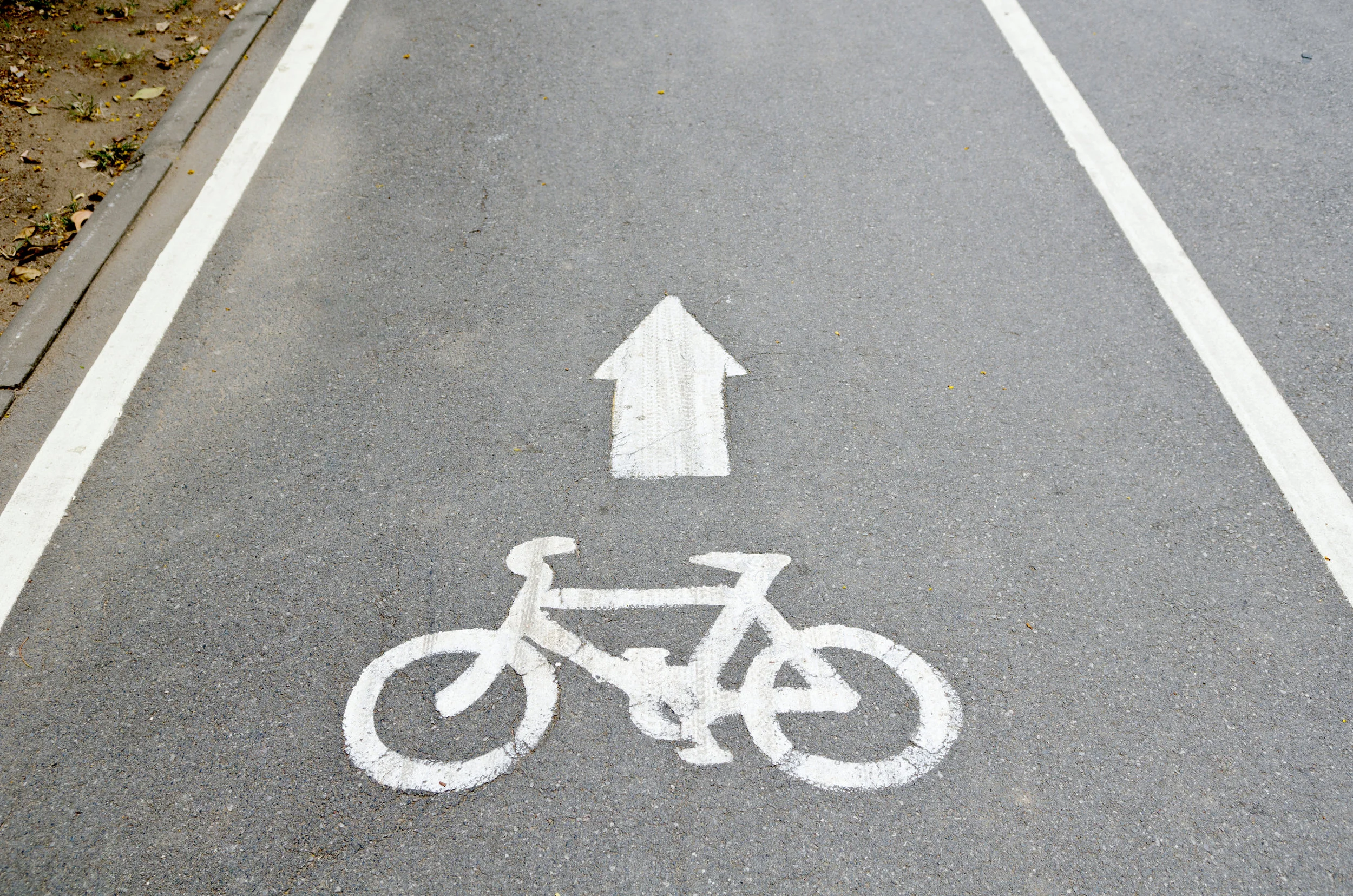 Fahrradweg - colourbox