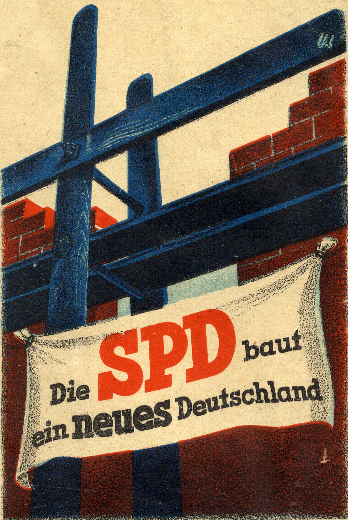SPD Wahlplakat, Stadtarchiv Bielefeld