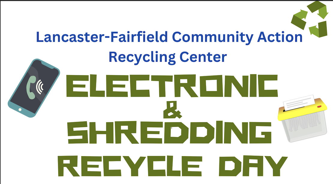 Electronic & Shredding Recycle Day — FAIRFIELD DD