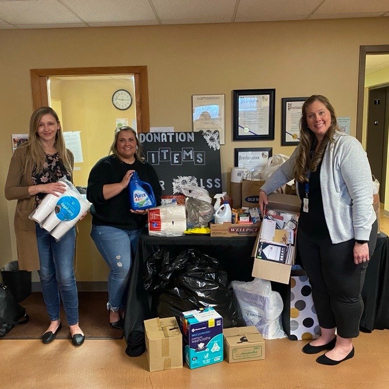 At Fairfield DD's Spring All Staff, our team members were able to collect donations for Lutheran Social Services of Central Ohio. Our team gathered a bunch of things and we managed to raise over $500 by organizing various activities throughout the da