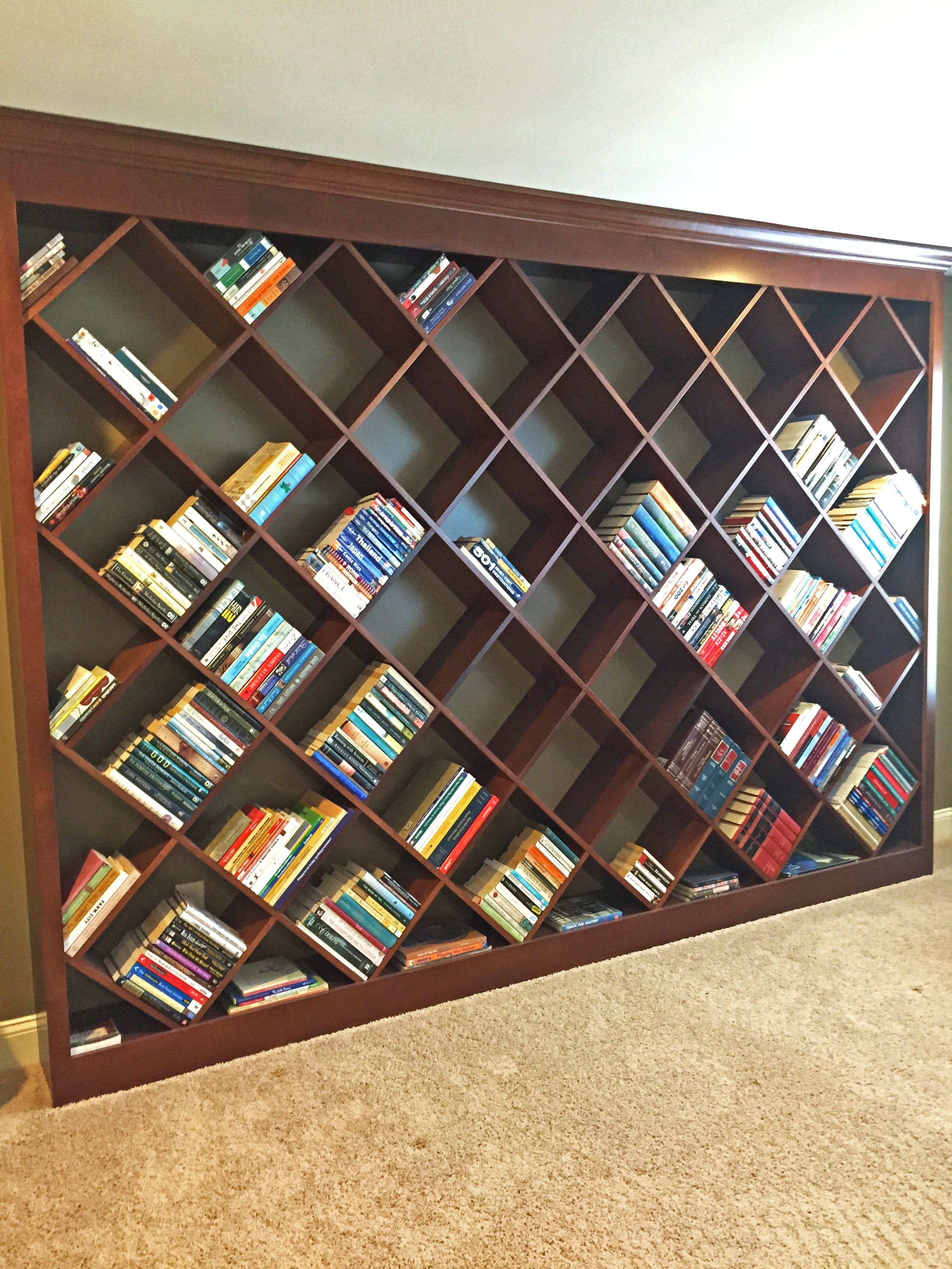 Diagonal Bookcase