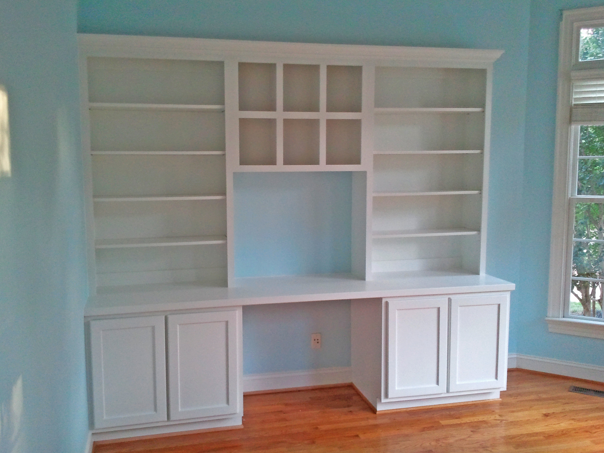 Custom Desk with Door, Ajustable Shelves, Cubbies.jpg