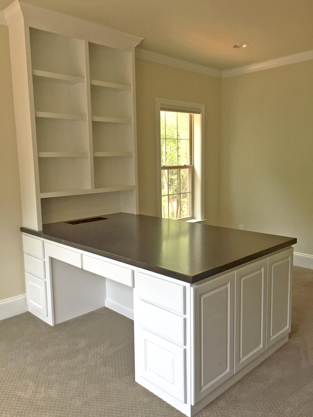 Custom Home Office Built In Desks, What Is A Two Sided Desk Called