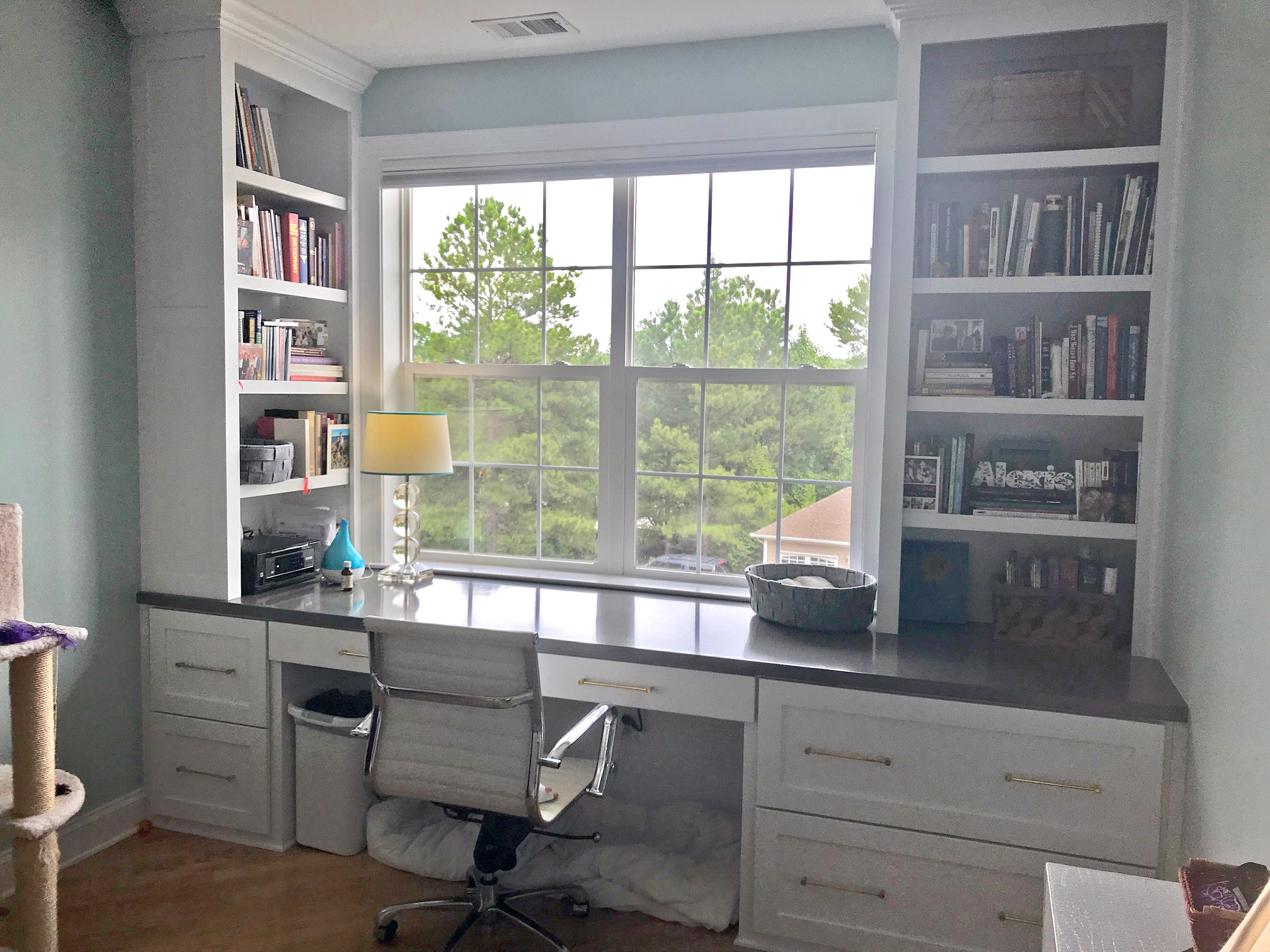 Custom Built In Desk And Cabinets Built custom corner desk office ins ...